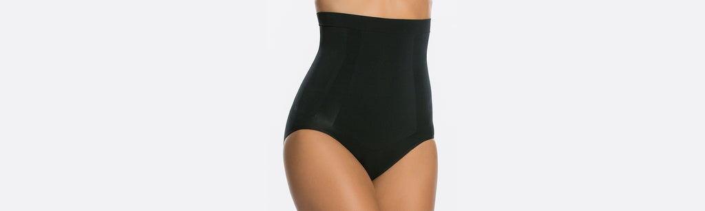 Female model wearing the Spanx Oncore High-Waisted Brief