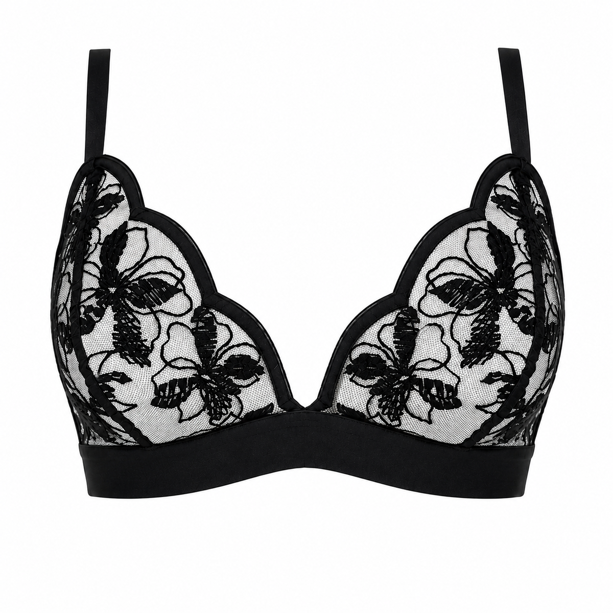 Lettre d'Amour Bralette - Black