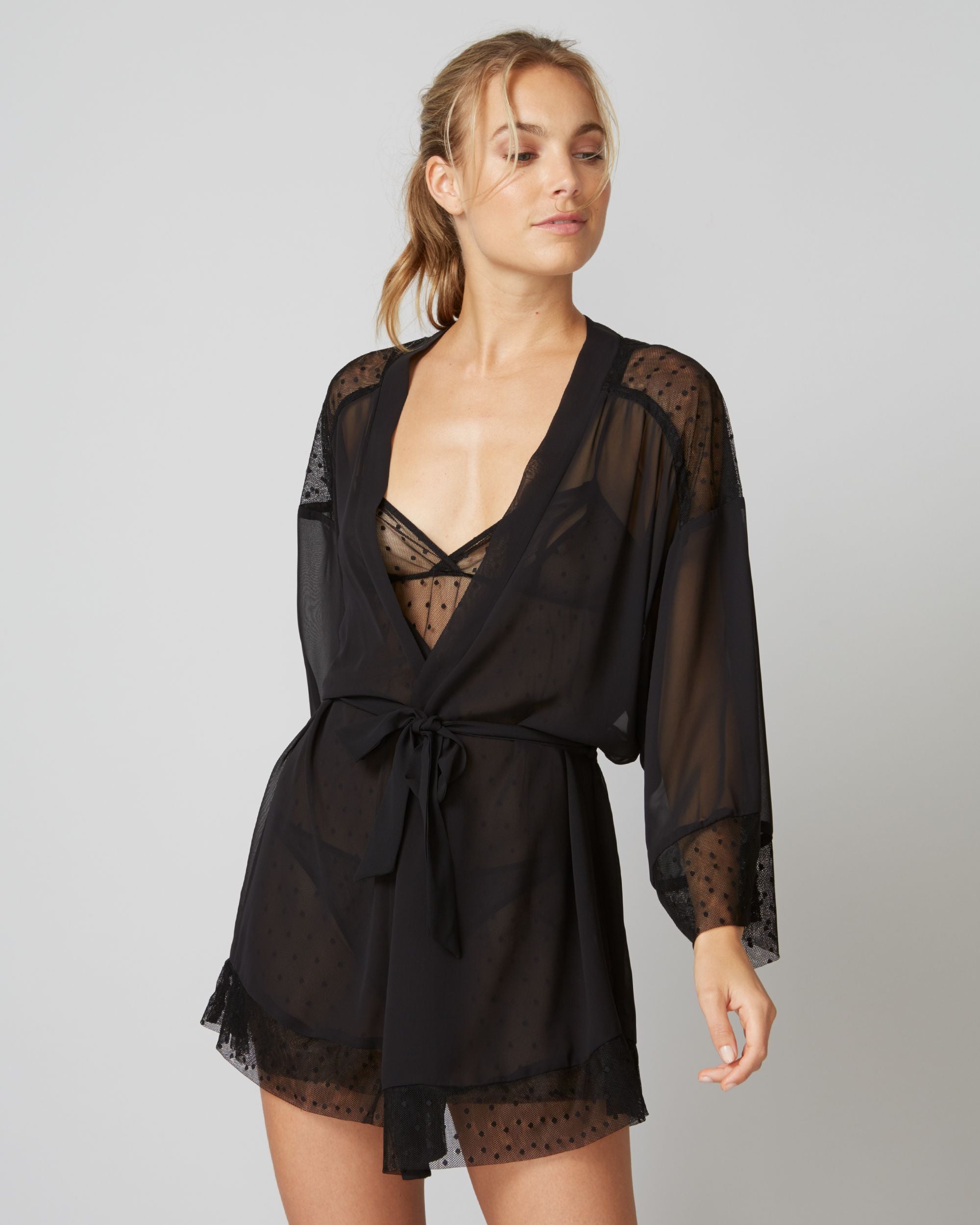Only Hearts Coucou Kimono in black