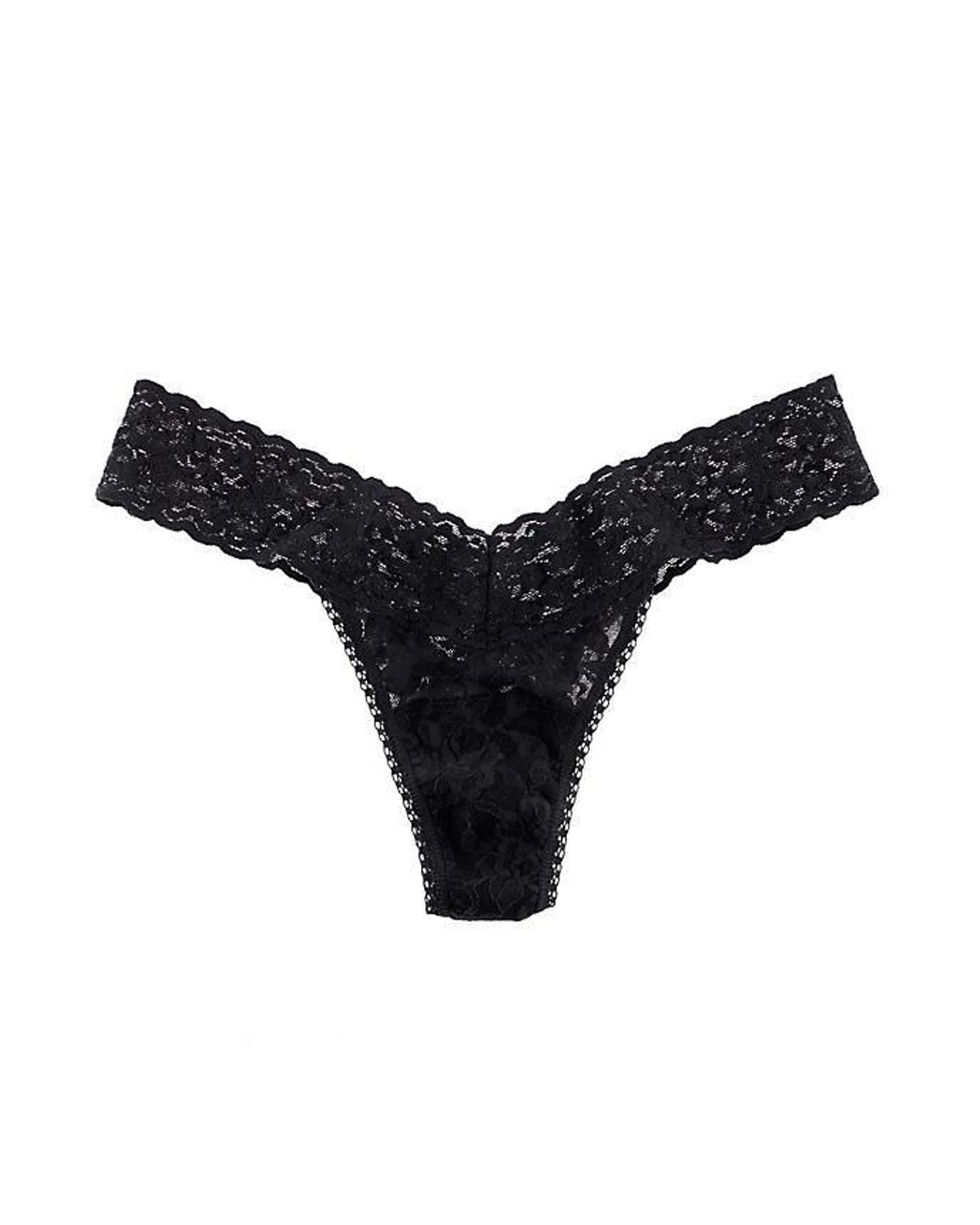 Hanky Panky Signature Lace Low-Rise Thong in black