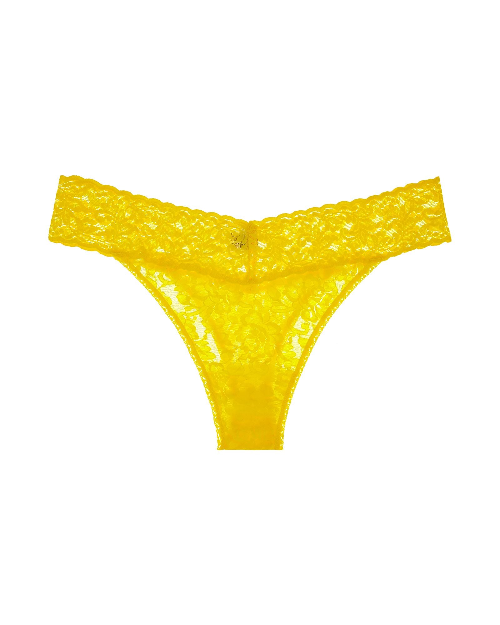 Hanky Panky Signature Lace Original Rise Thong in yellow