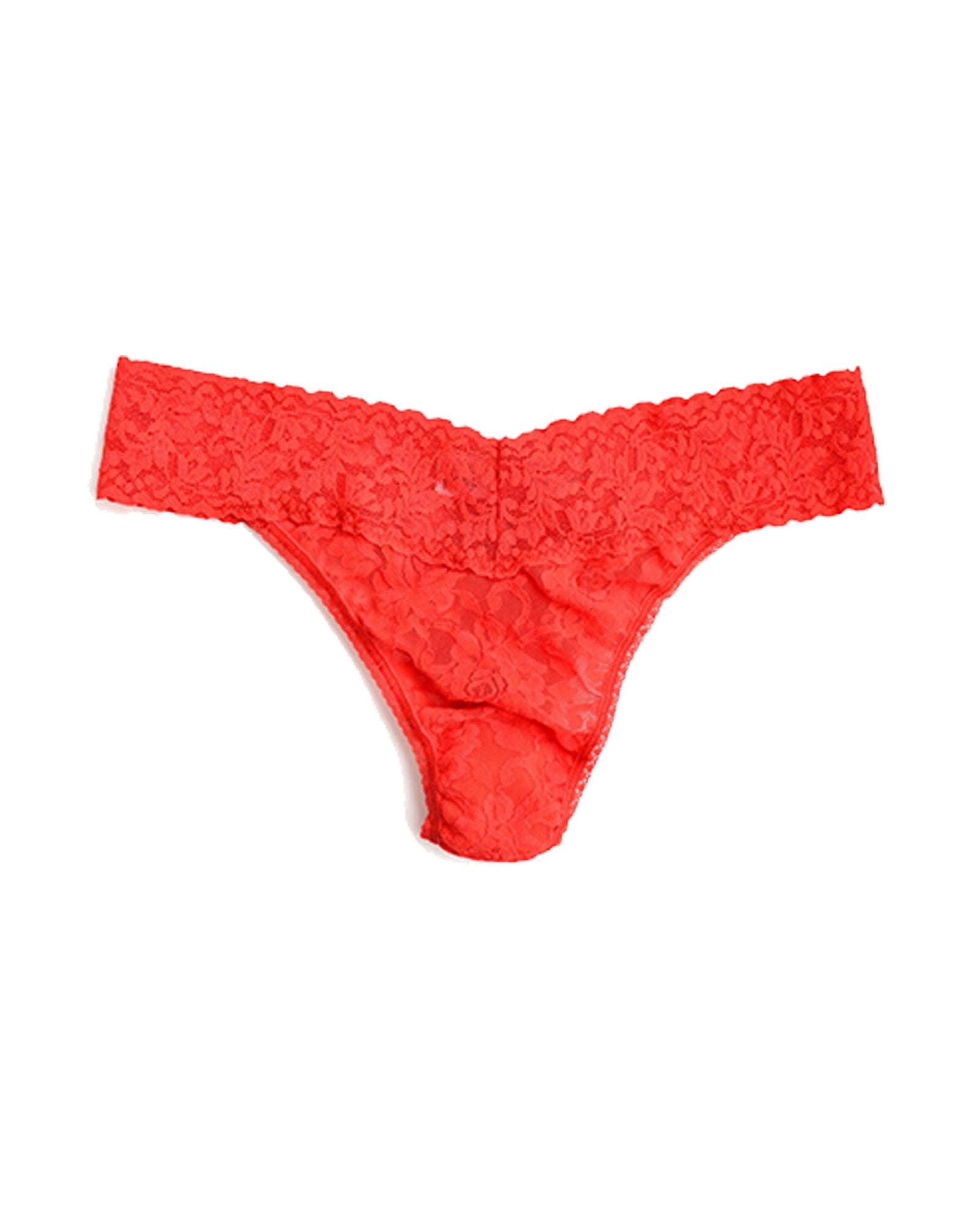 Hanky Panky Signature Lace Original Rise Thong in pink