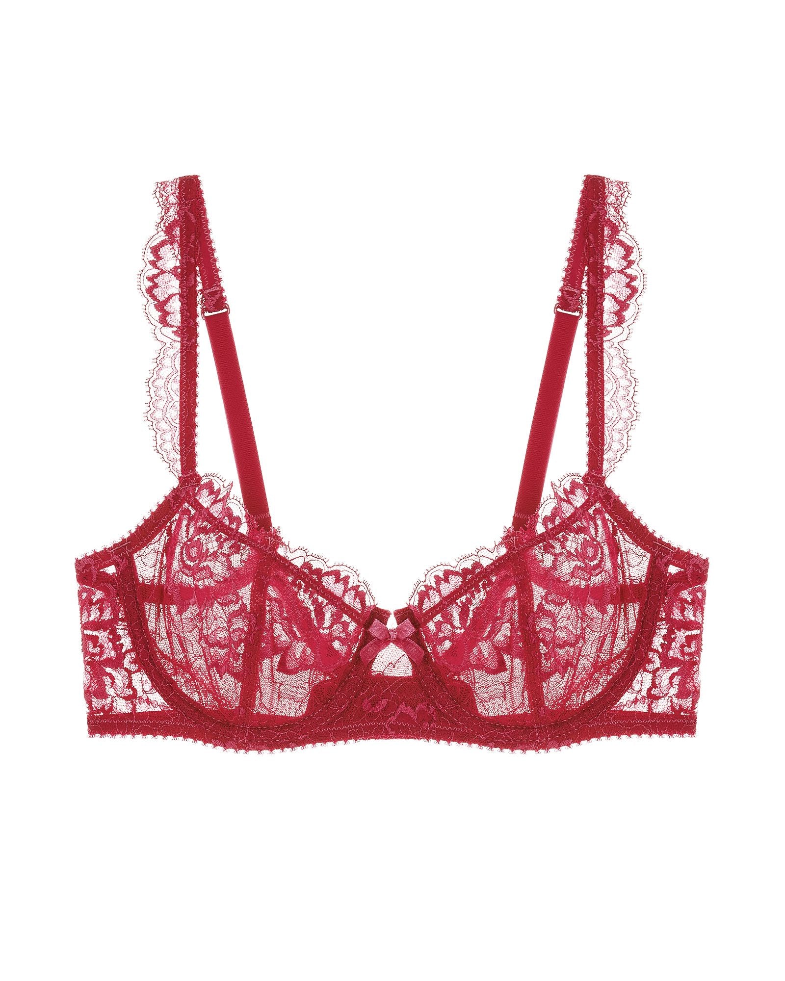 Journelle Isabel Balconette Bra in red