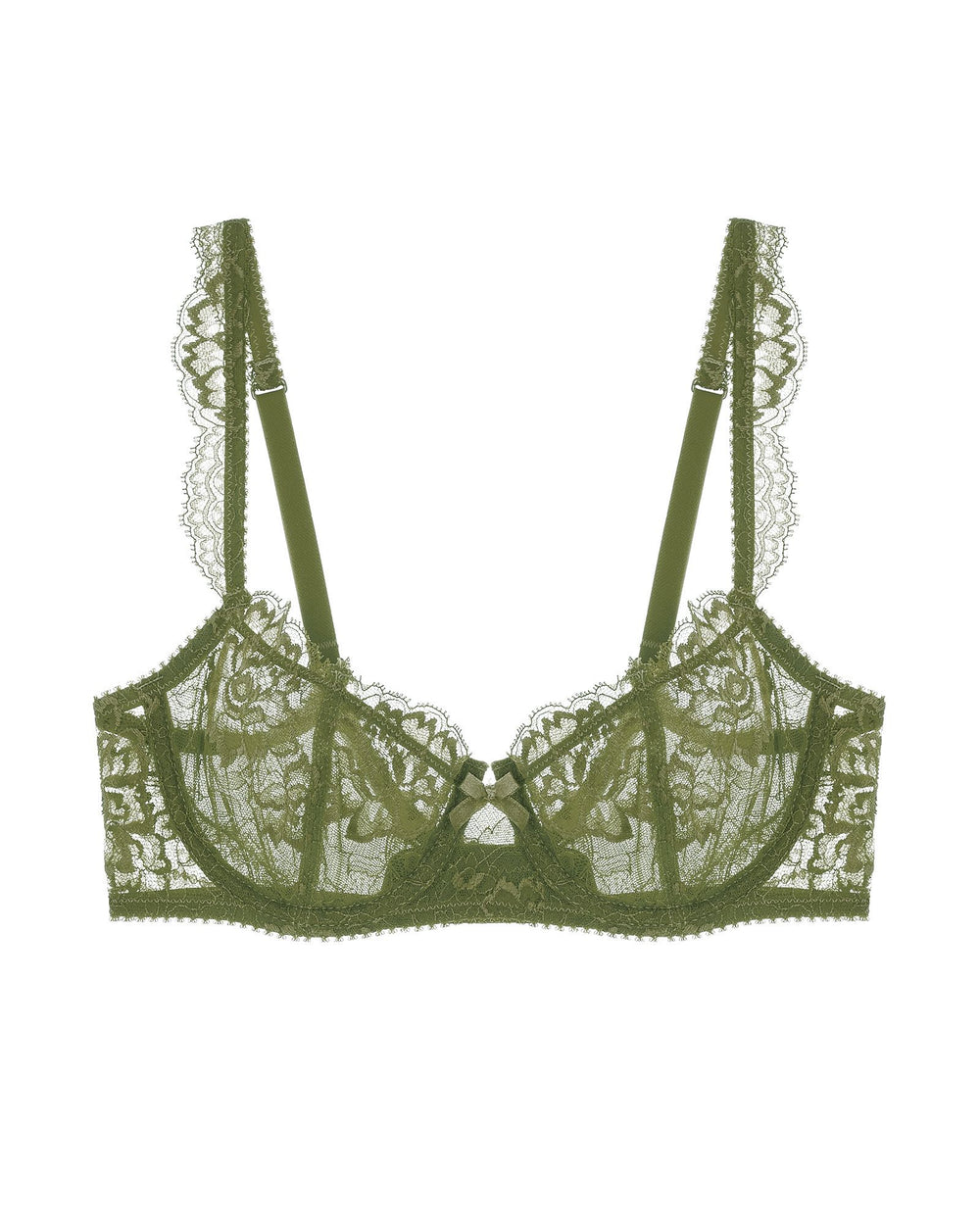 Journelle Isabel Balconette Bra in green