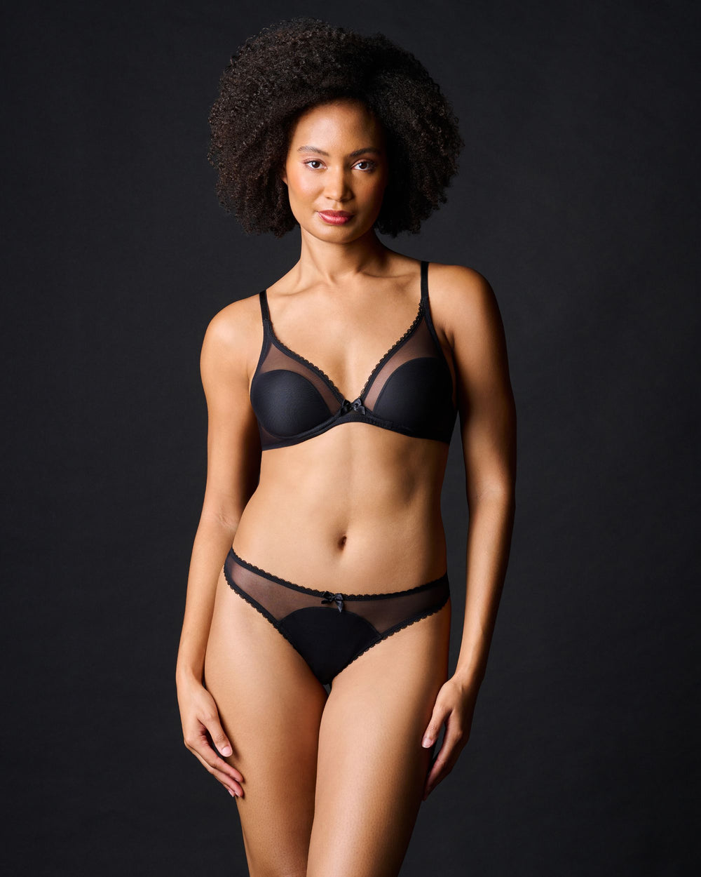Journelle Victoire Plunge Bra in brown