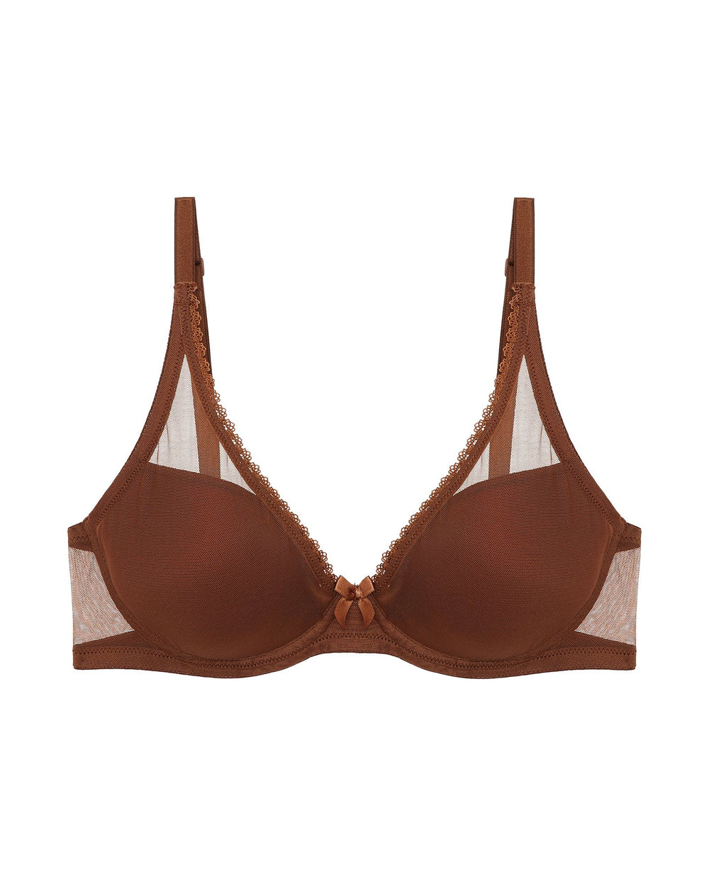 Journelle Victoire Plunge Bra in brown