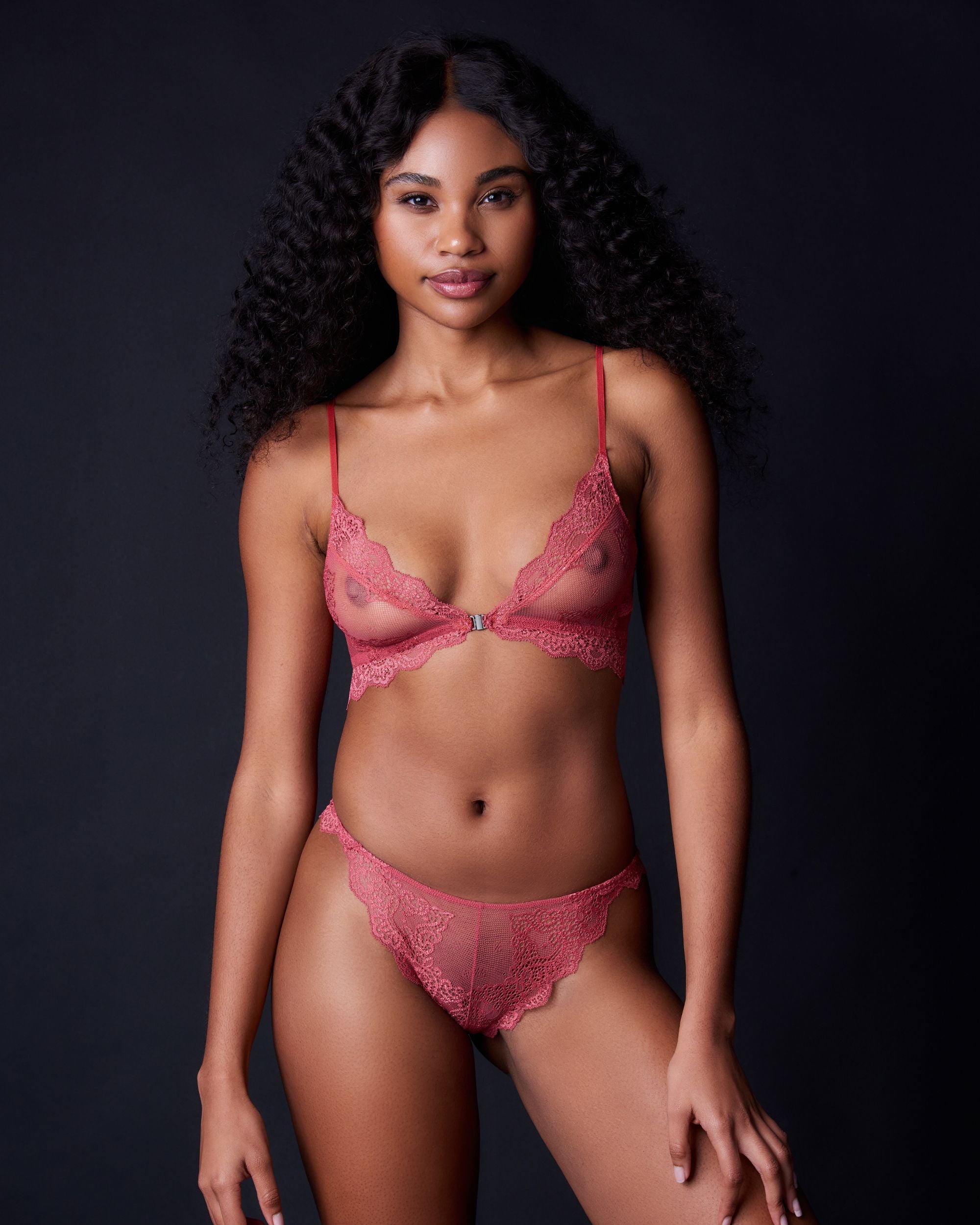 Only Hearts So Fine with Lace Hipster in pink