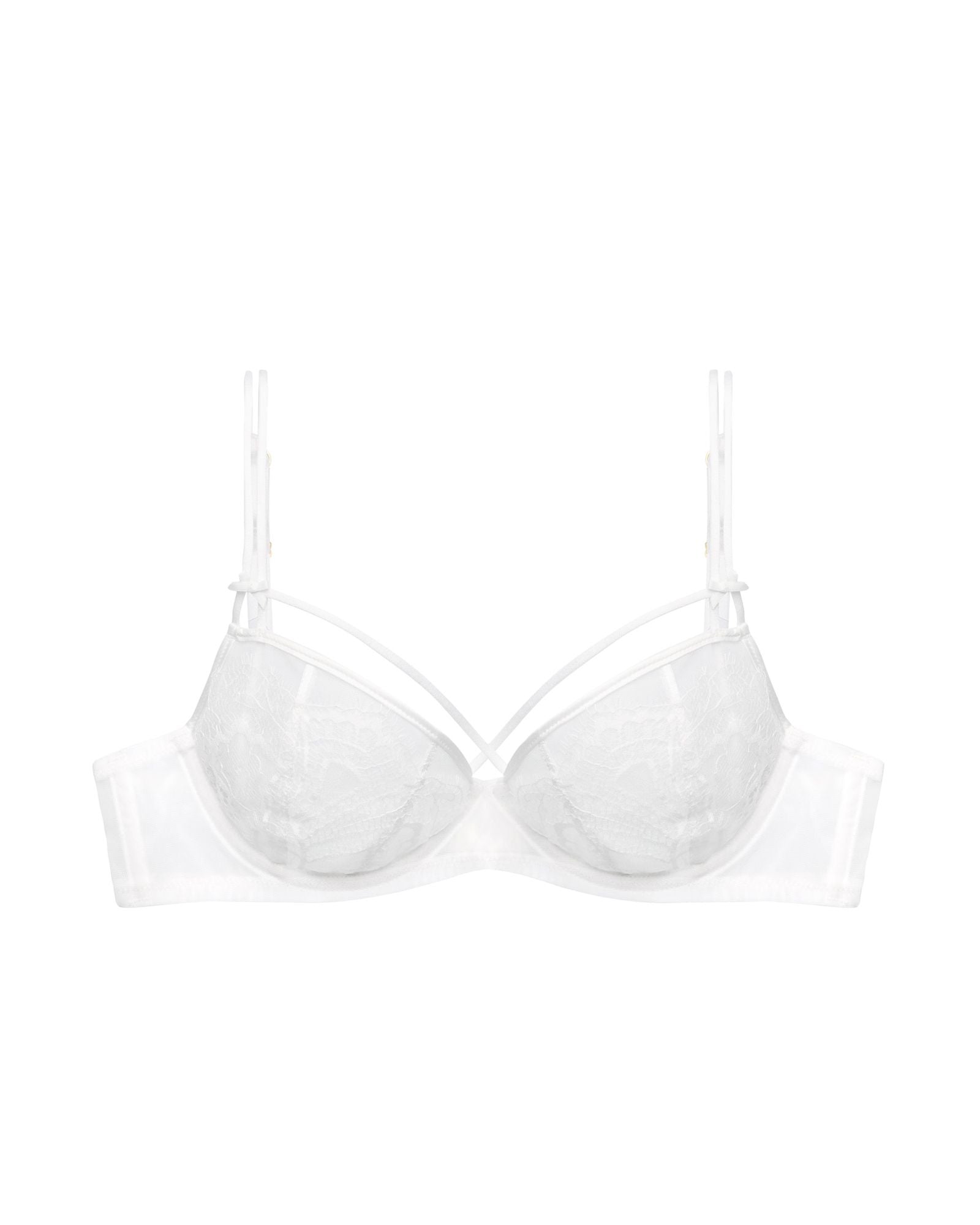 Dita Von Teese Maestra Non Padded Underwire Bra in white