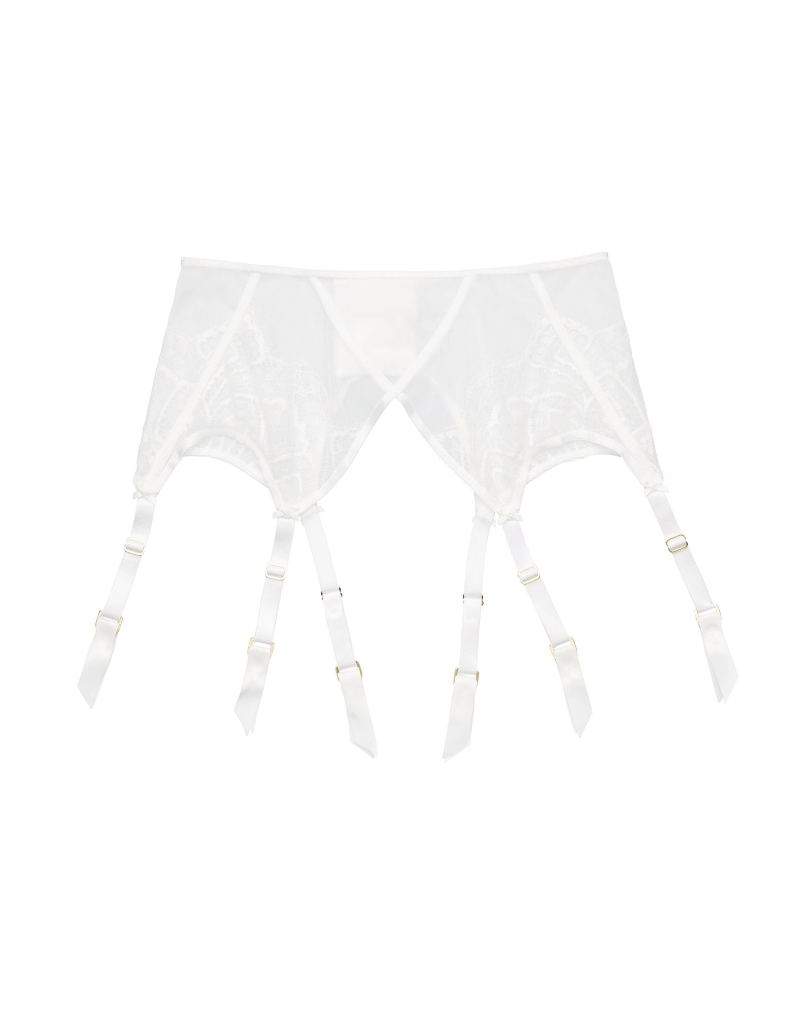 Dita Von Teese Maestra Suspender Belt in white