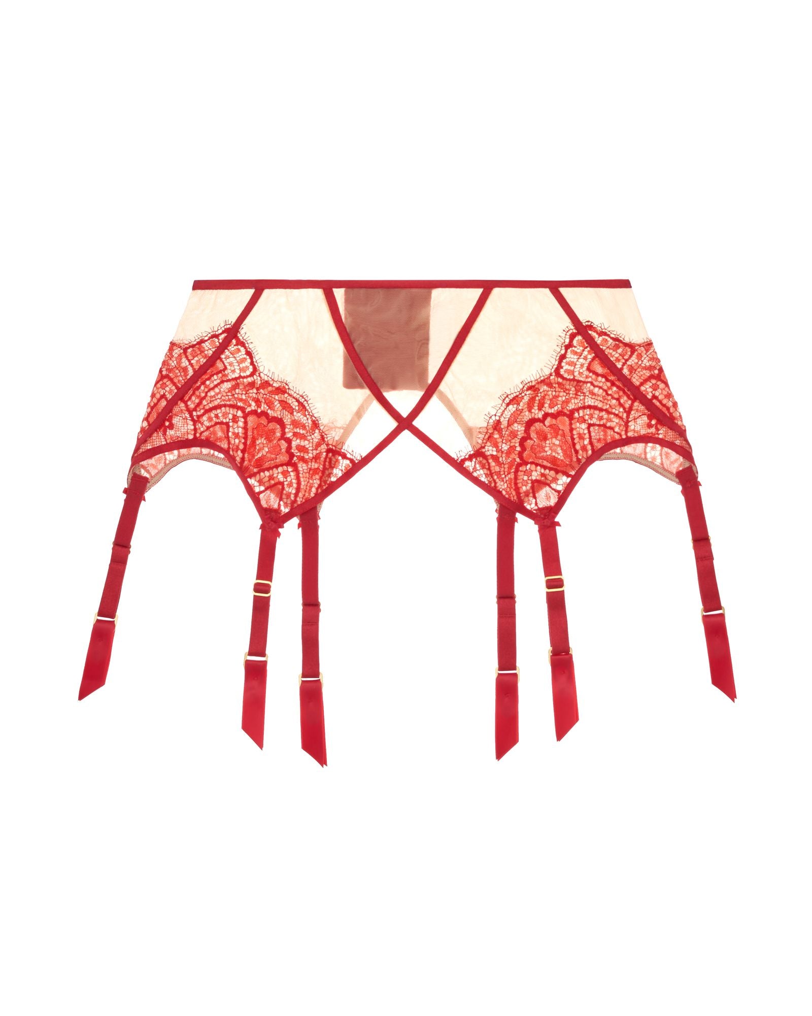 Dita Von Teese Maestra Suspender Belt in red