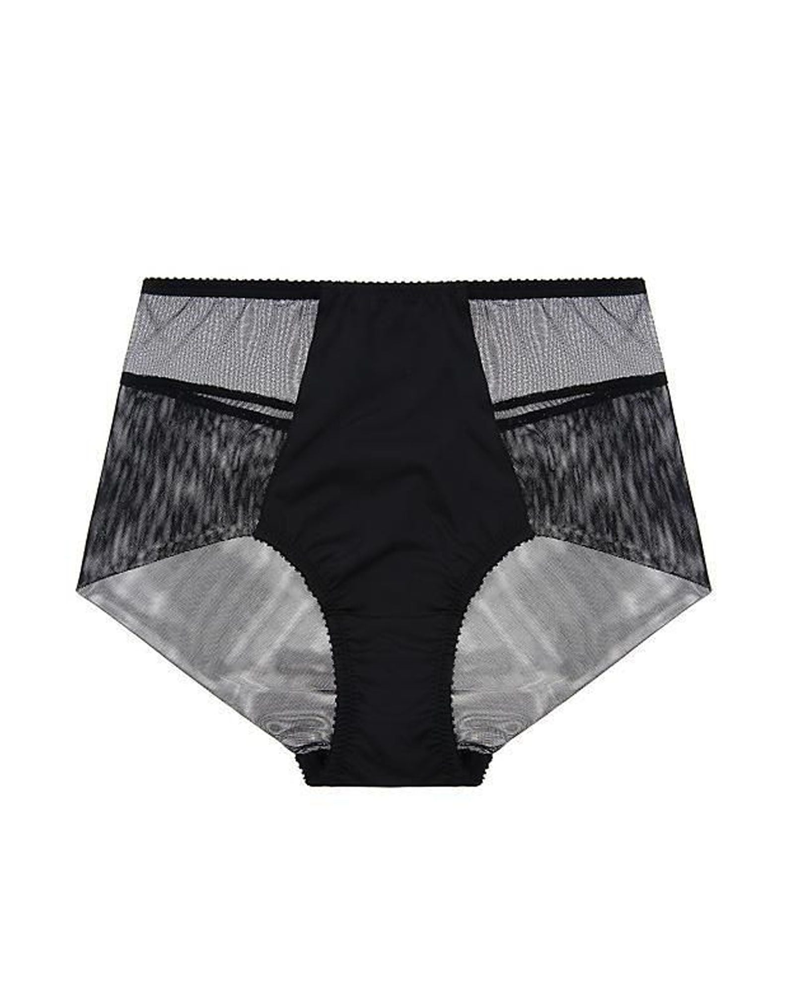 Fortnight Lingerie Luna Seamless High Waist Bikini in black