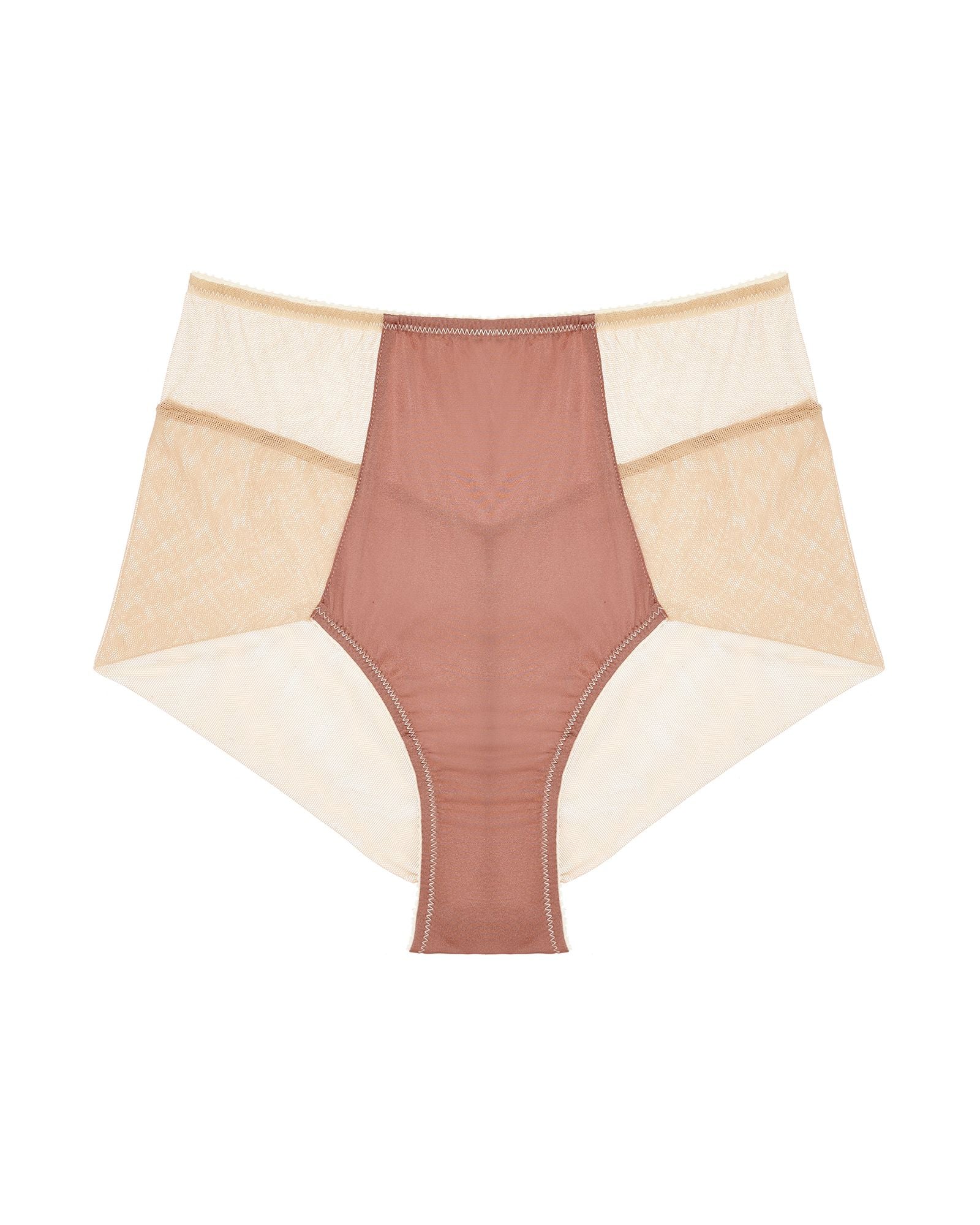 Fortnight Lingerie Luna Seamless High Waist Bikini in pink