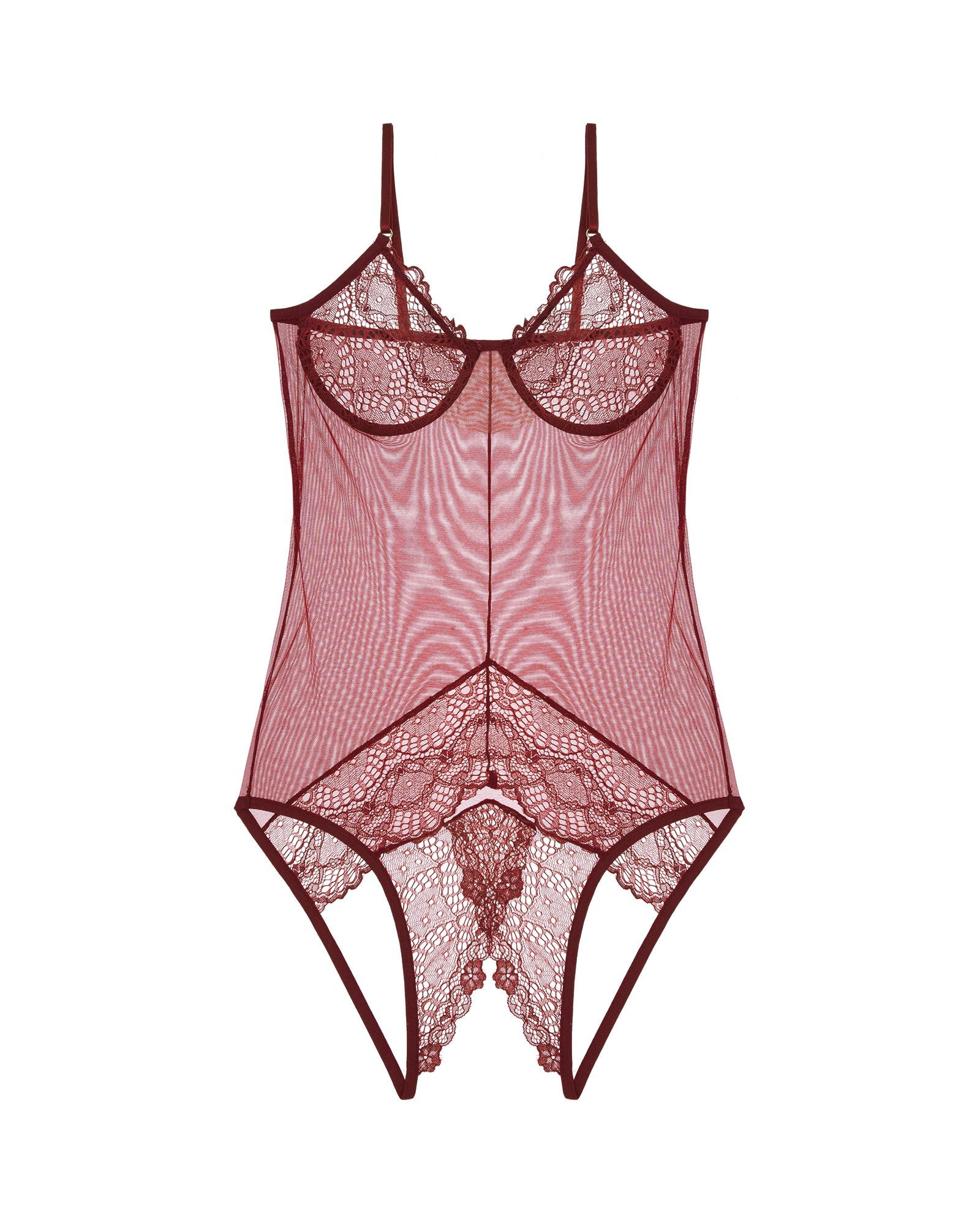 Only Hearts Whisper Sweet Nothings Coucou Bodysuit in red