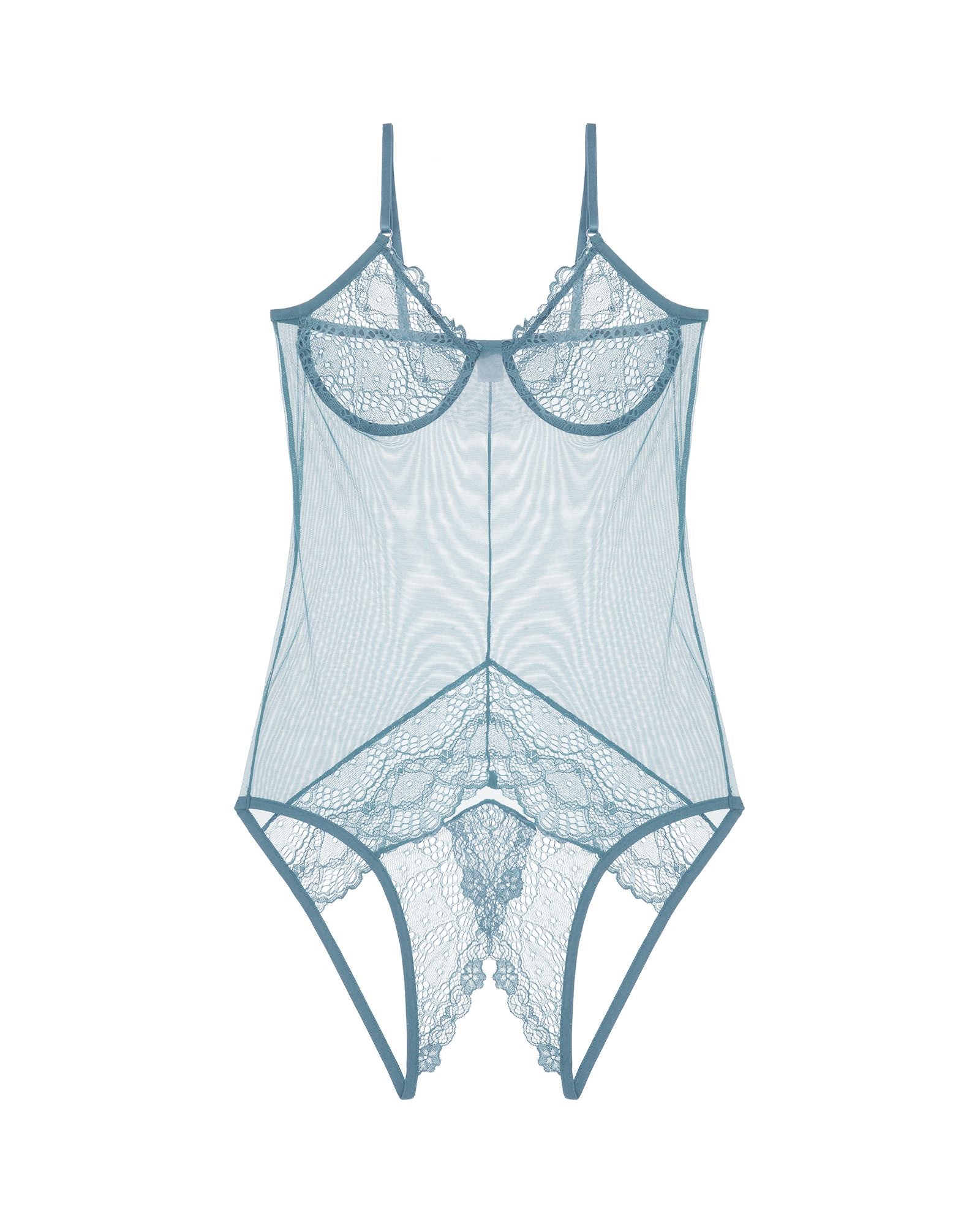 Only Hearts Whisper Sweet Nothings Coucou Bodysuit in blue
