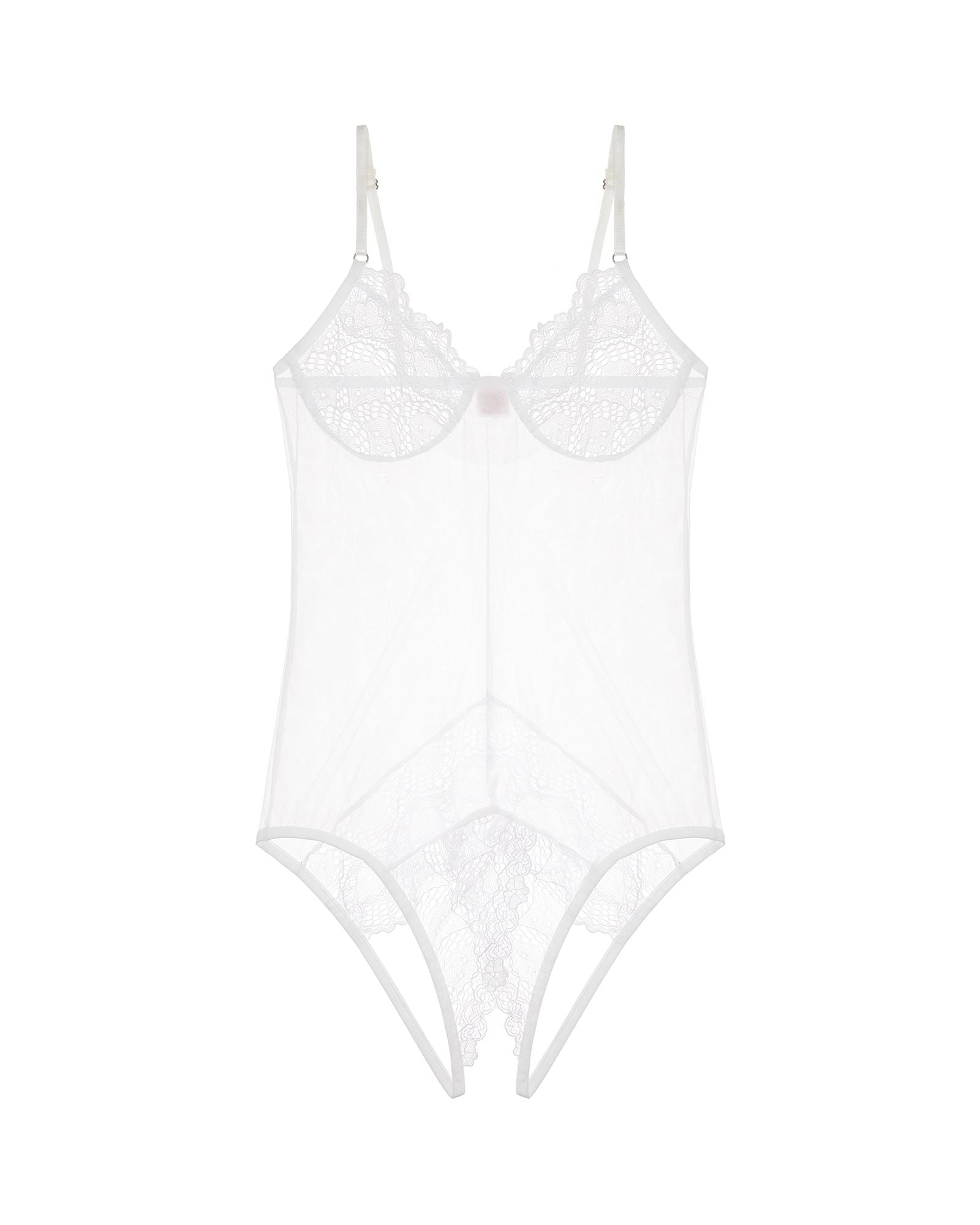 Only Hearts Whisper Sweet Nothings Coucou Bodysuit in white