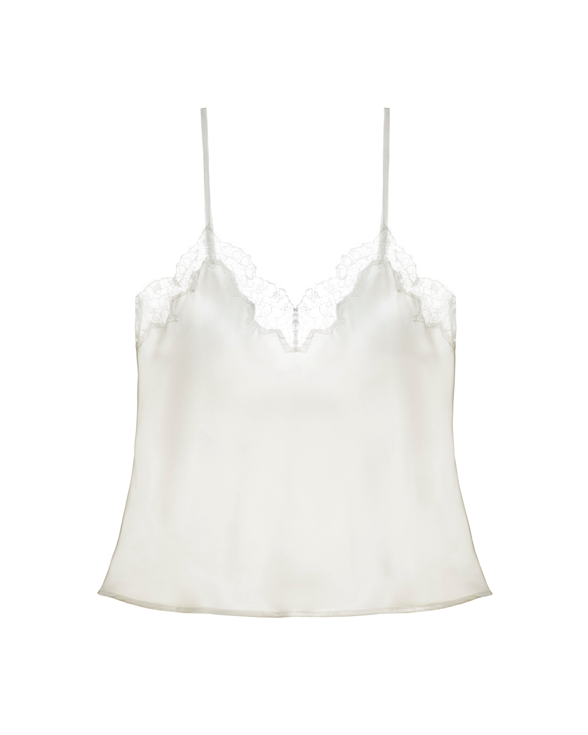 Camisole En Dentelle Blanche Pretty White - Bretelles Ajustables - Taille 34 - Excellent état