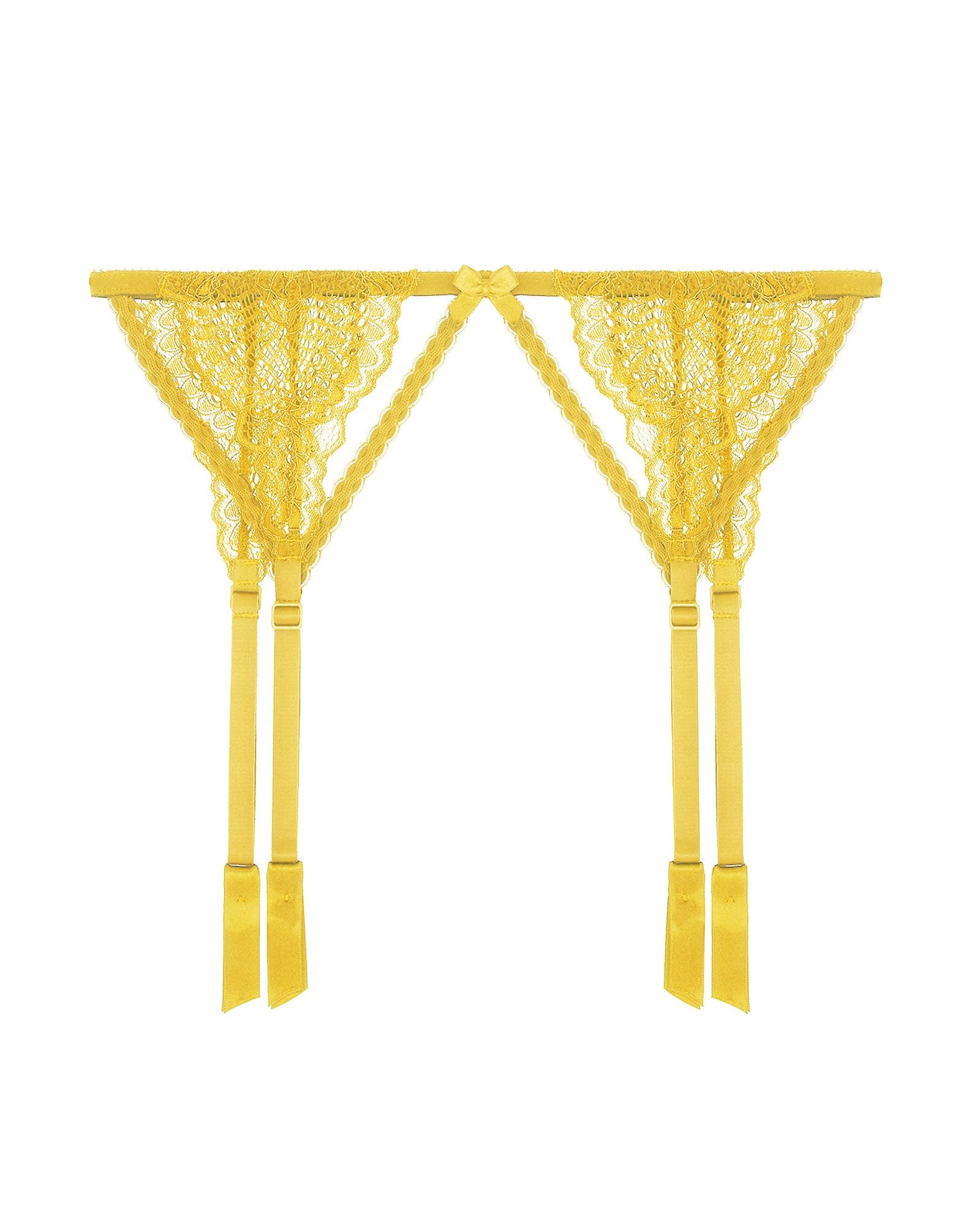 Journelle Natalia Suspender Belt in yellow