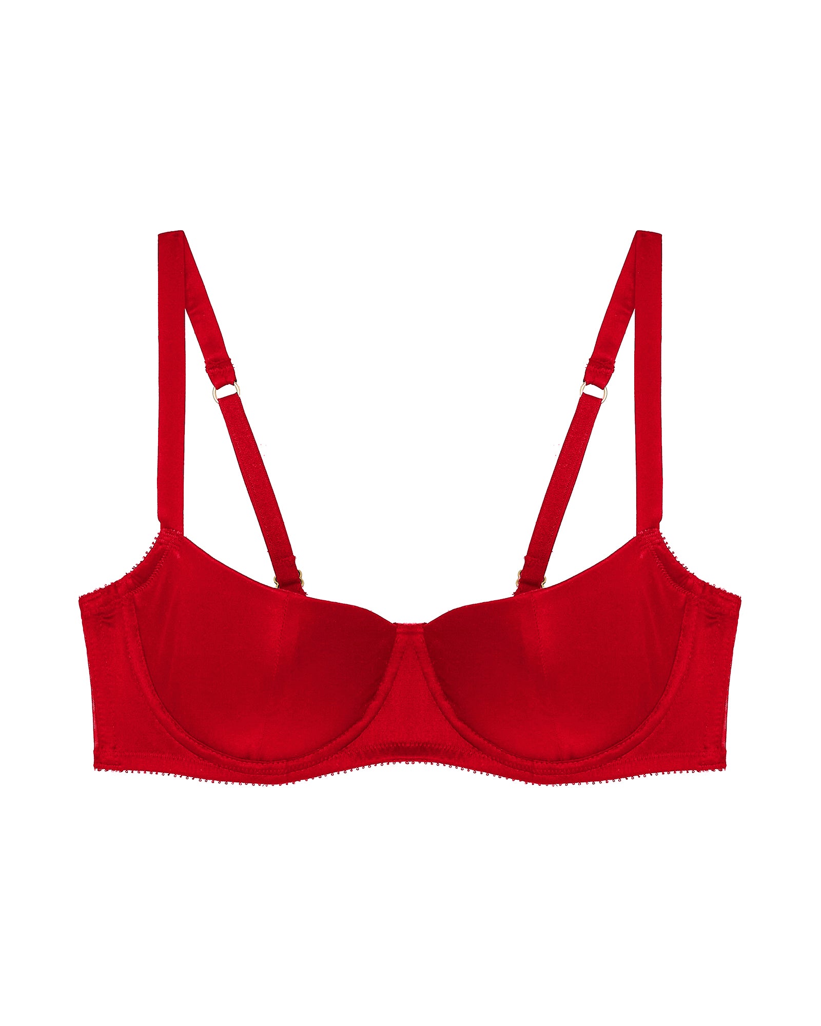 Journelle Iris Low Balconette Bra in red