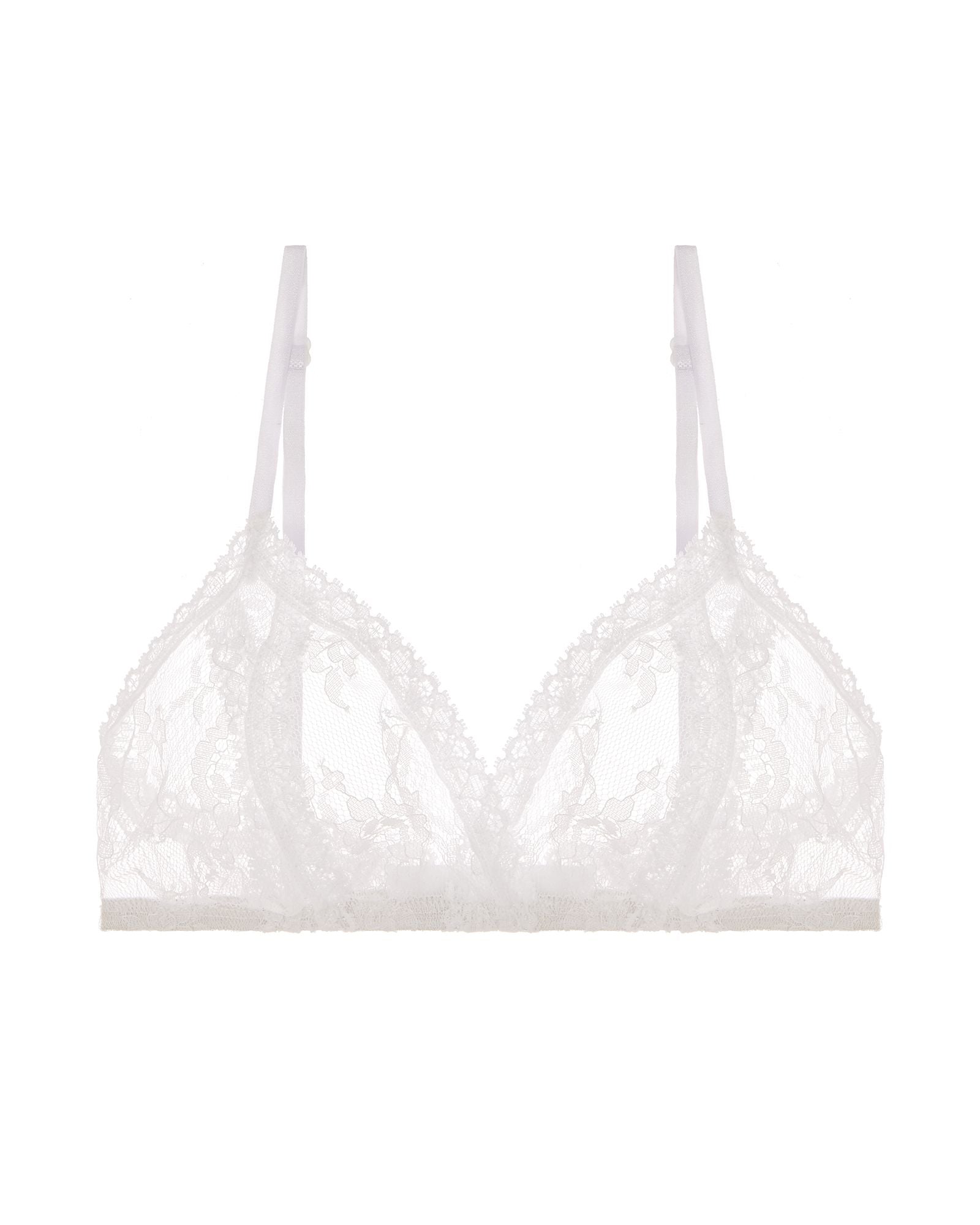 Only Hearts Chantilly Lace Coucou Bralette in white