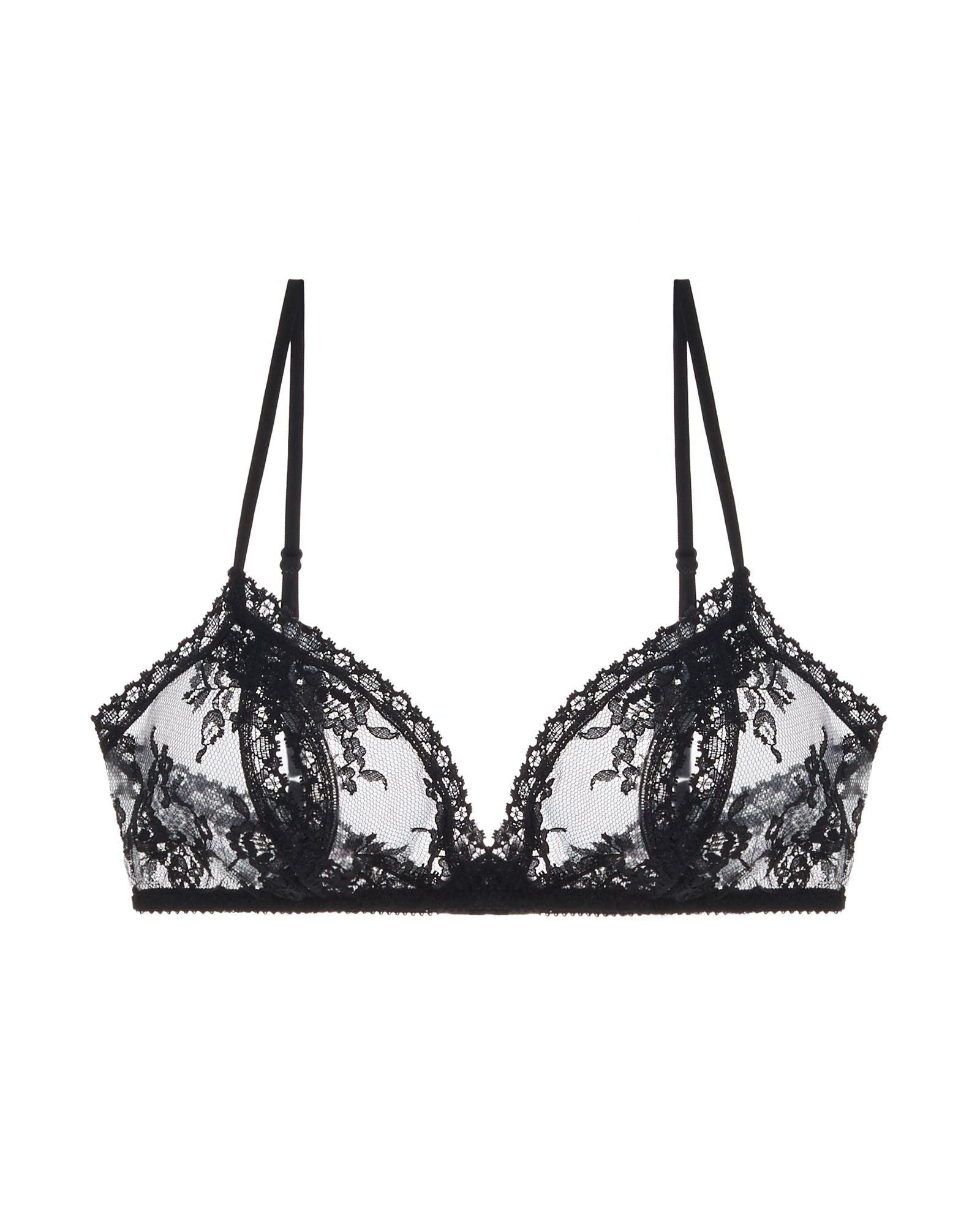 Only Hearts Chantilly Lace Coucou Bralette in black