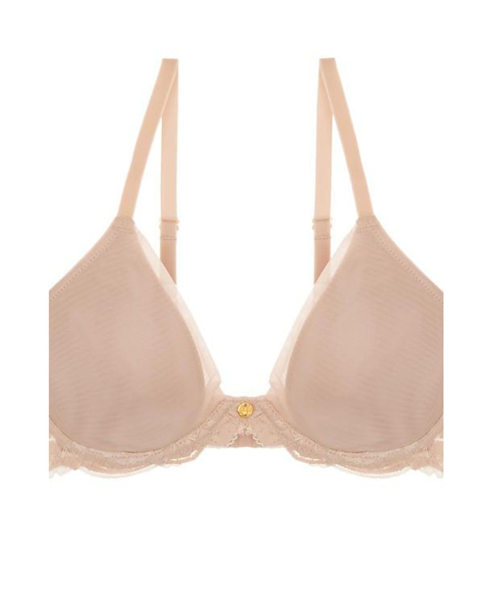 Natori Envious Plunge Contour Bra in beige