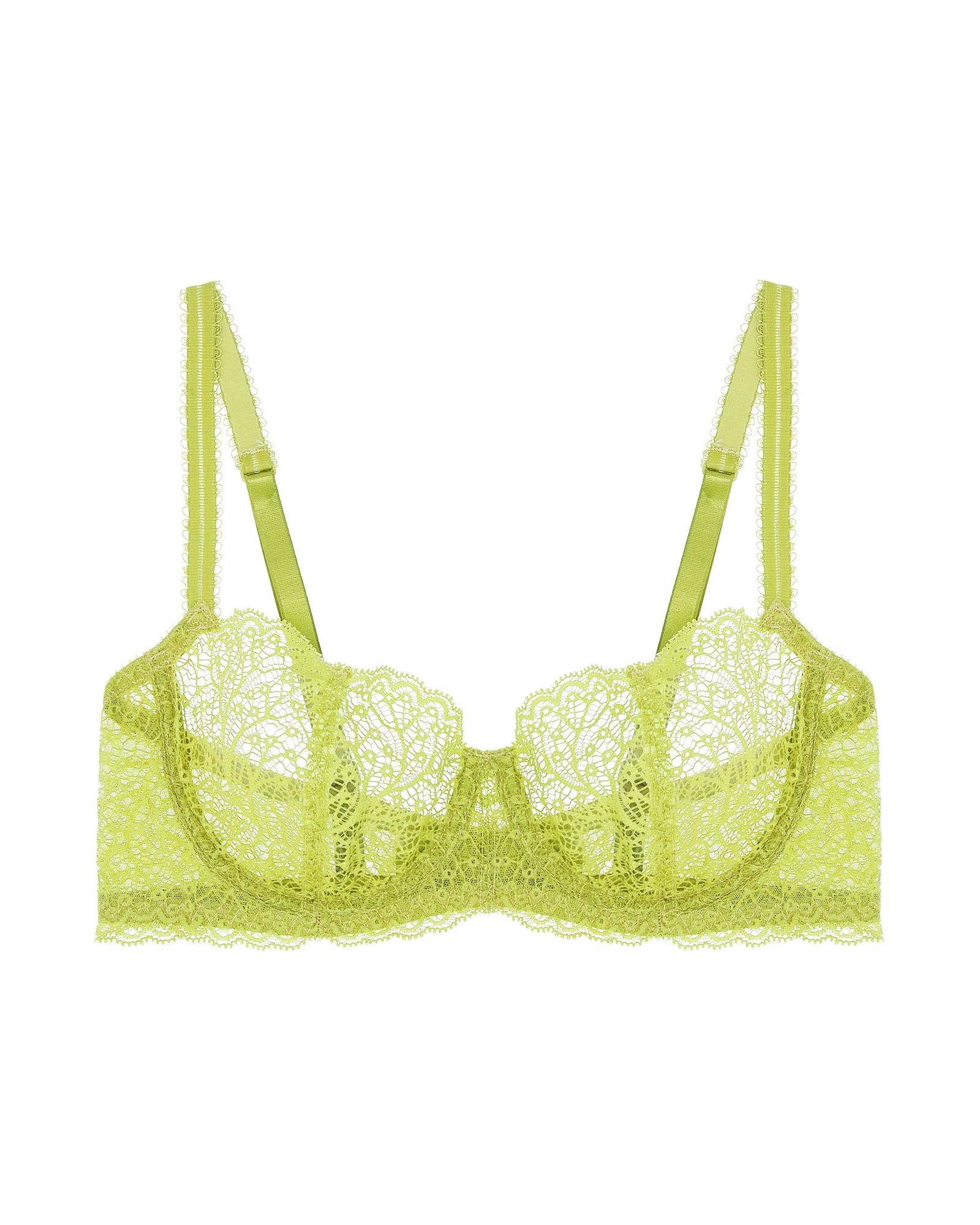Journelle Allegra Balconette Bra in green