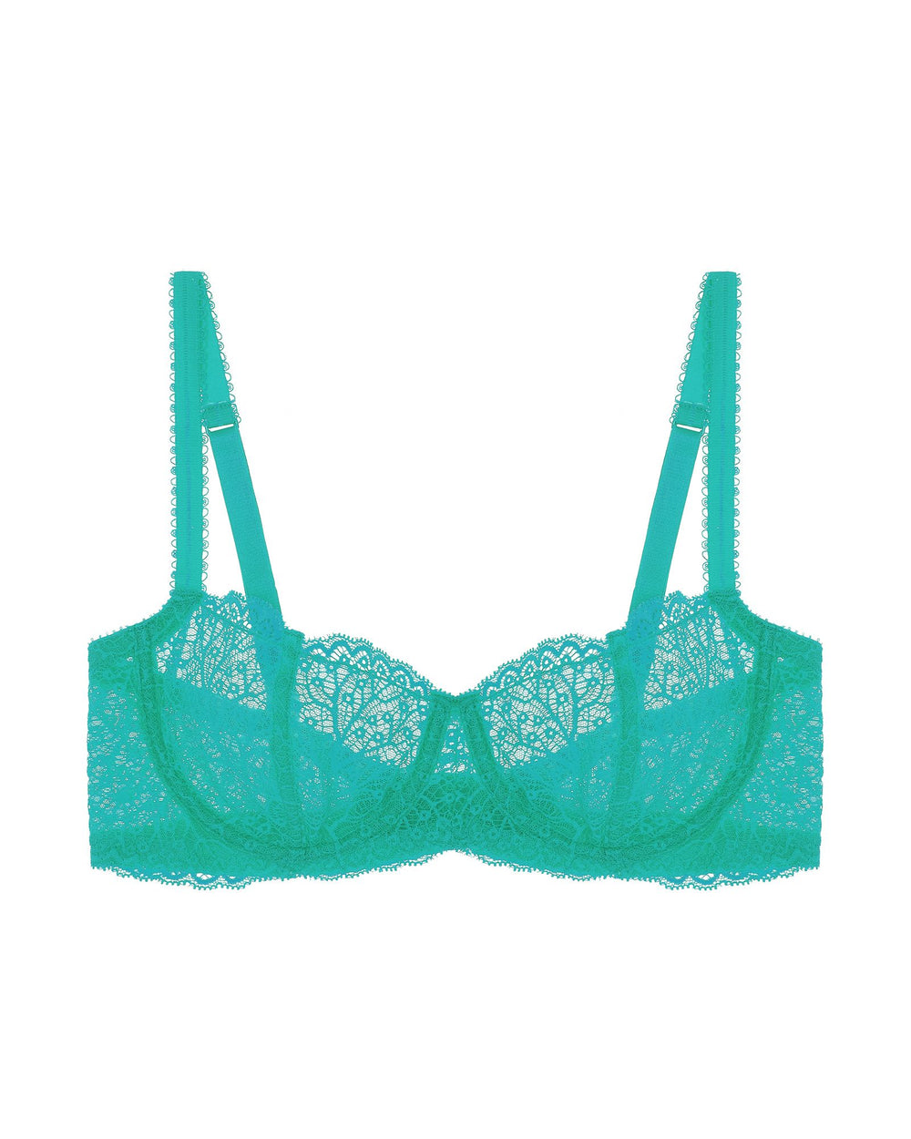 Journelle Allegra Balconette Bra in green