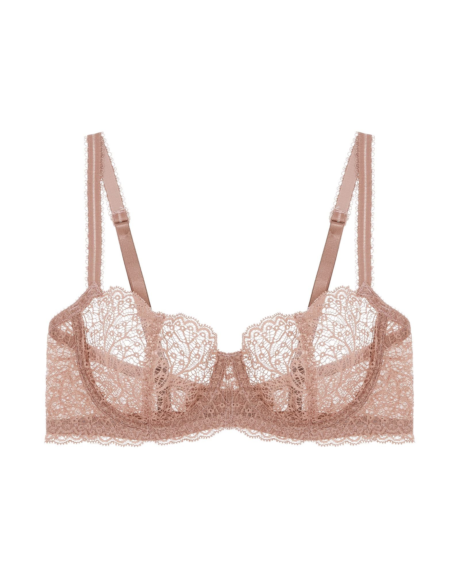 Journelle Allegra Balconette Bra in beige