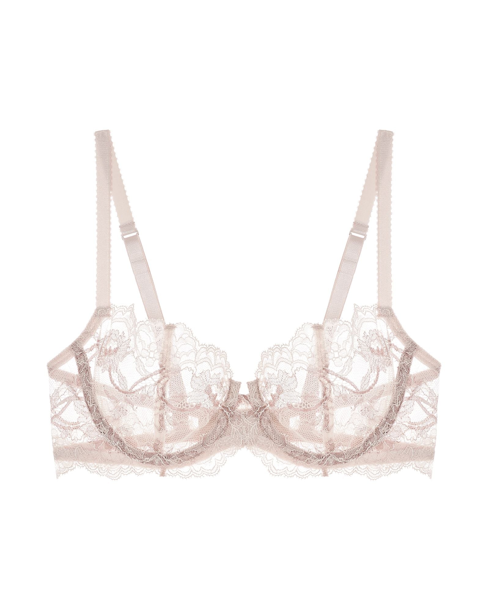 Journelle Anais Low Balconette Bra in pink