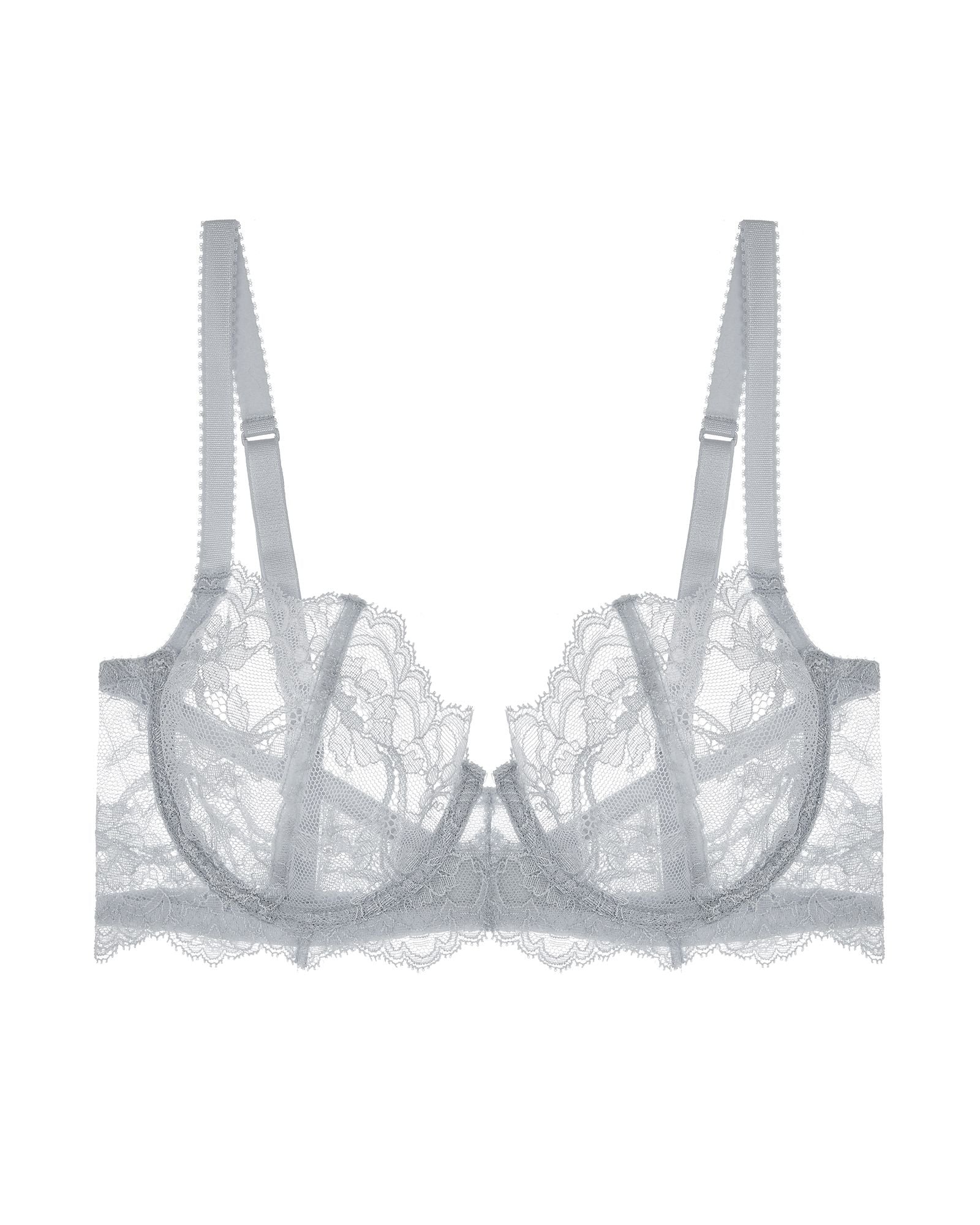 Journelle Anais Low Balconette Bra in gray