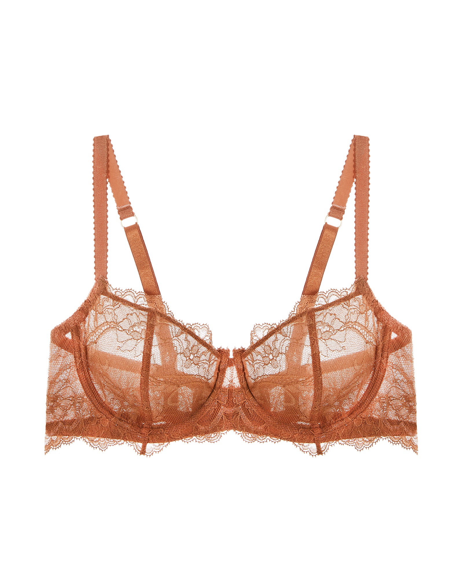 Journelle Anais Low Balconette Bra in brown