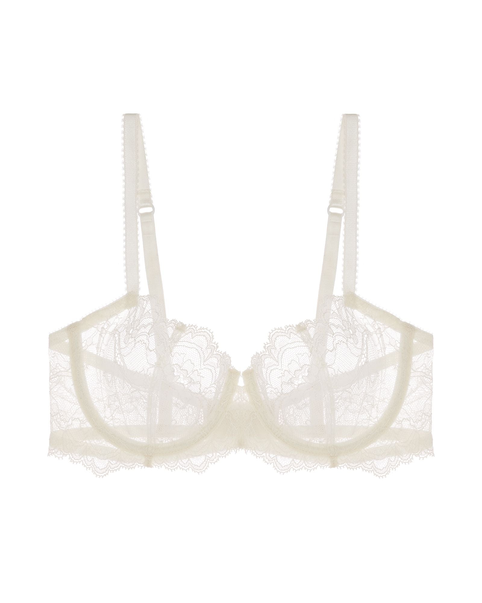 Journelle Anais Low Balconette Bra in white