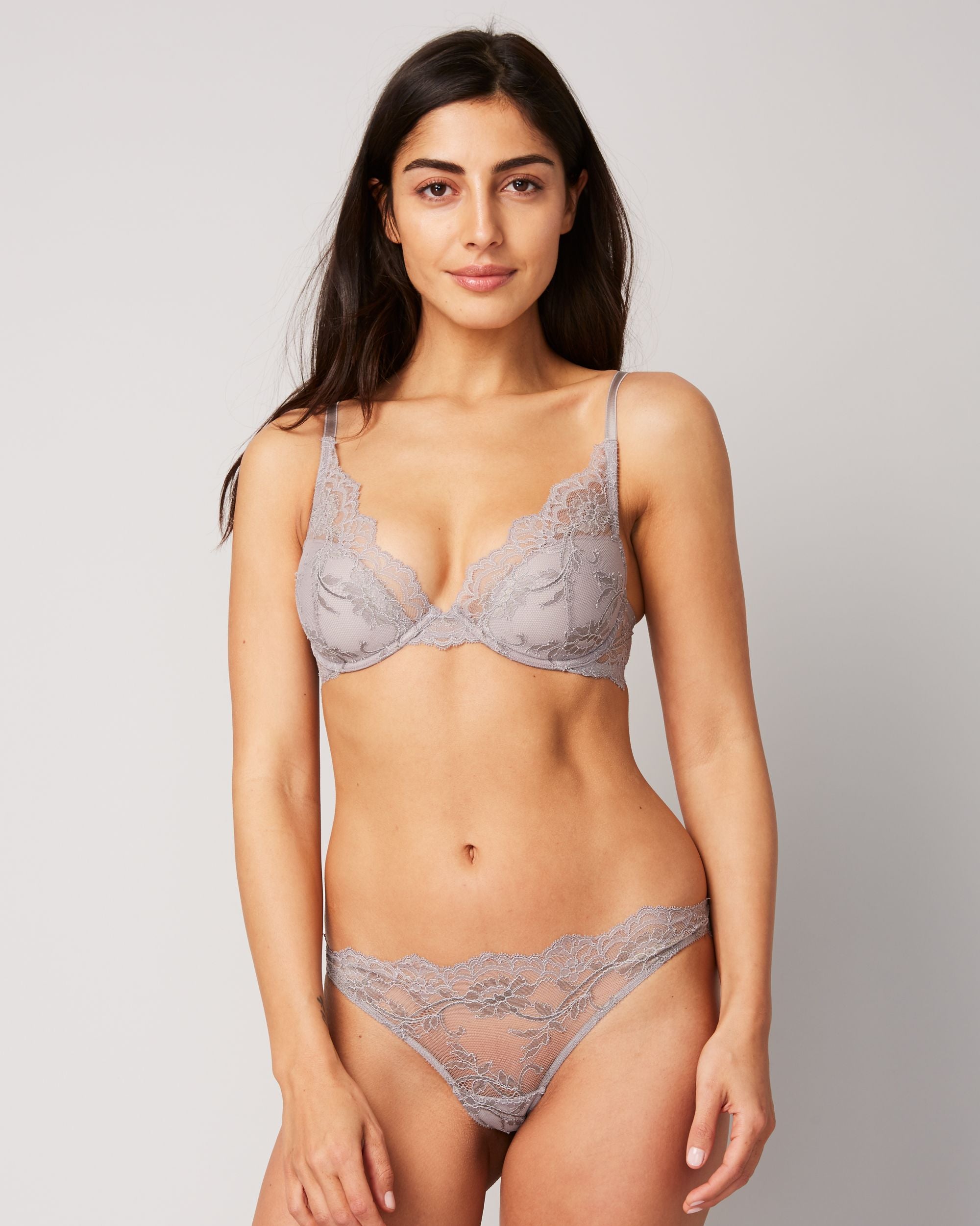 Journelle Anais Plunge Bra in gray
