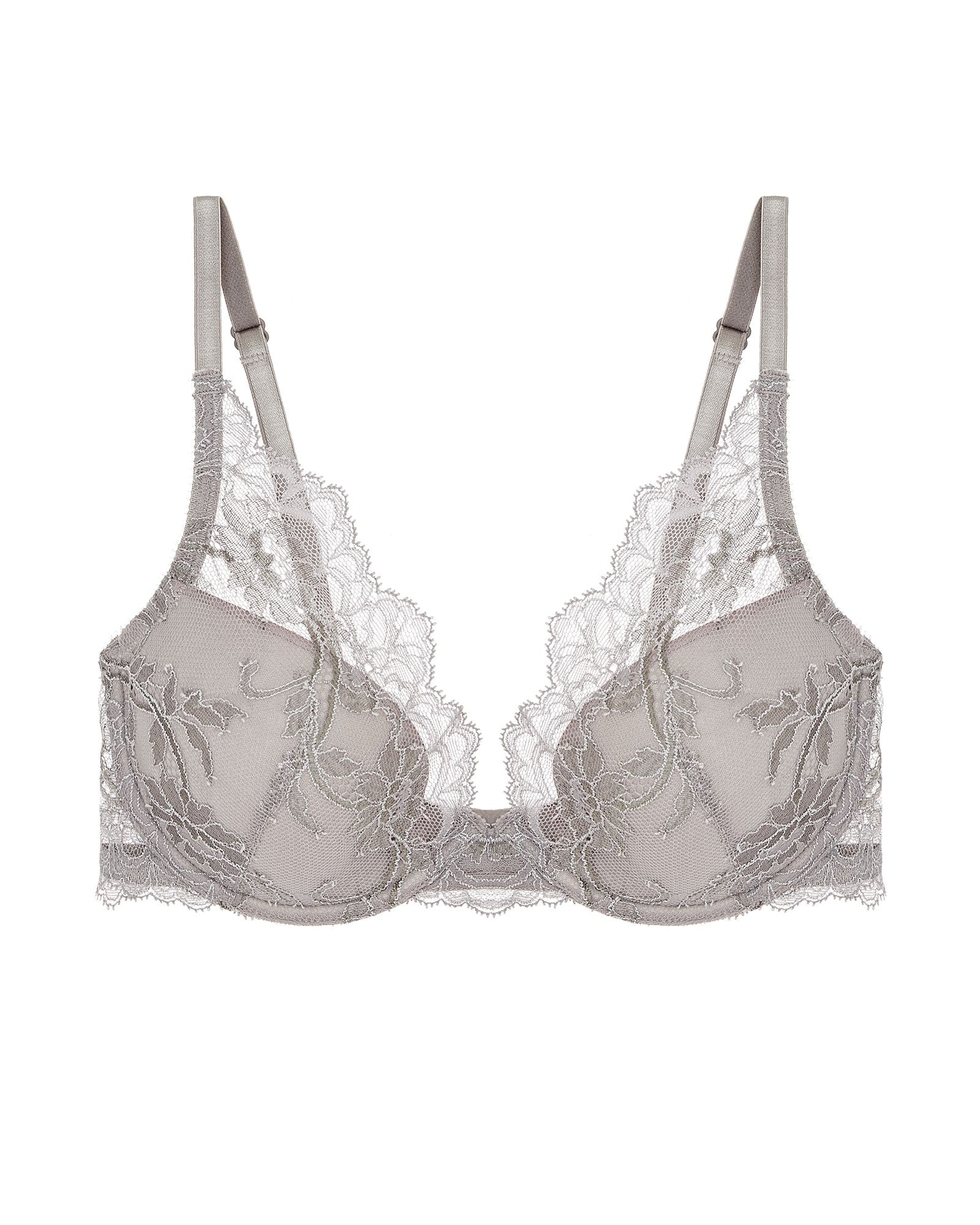 Journelle Anais Plunge Bra in gray