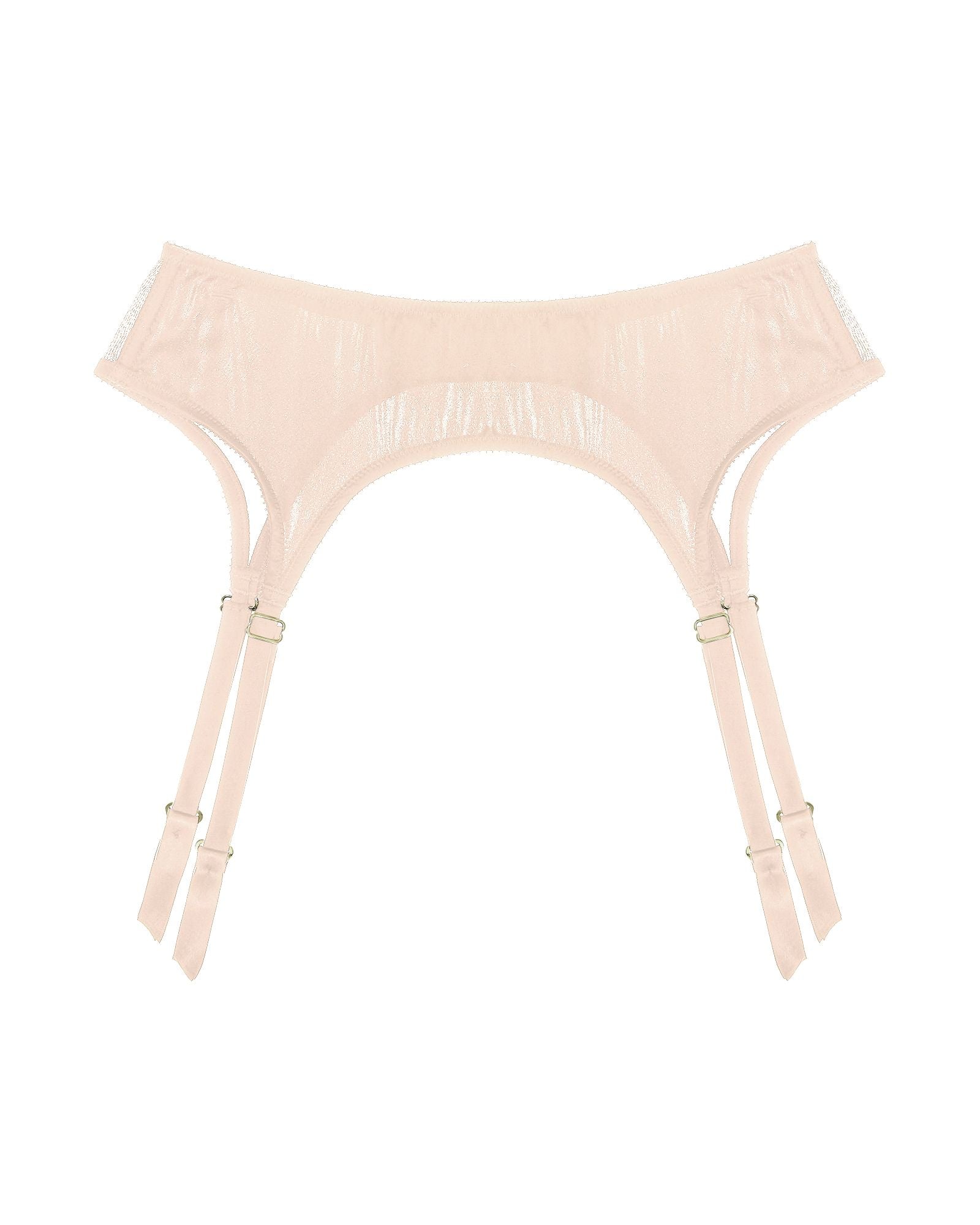 Iris Suspender Belt In Pink Iris Suspender Belt In Pink
