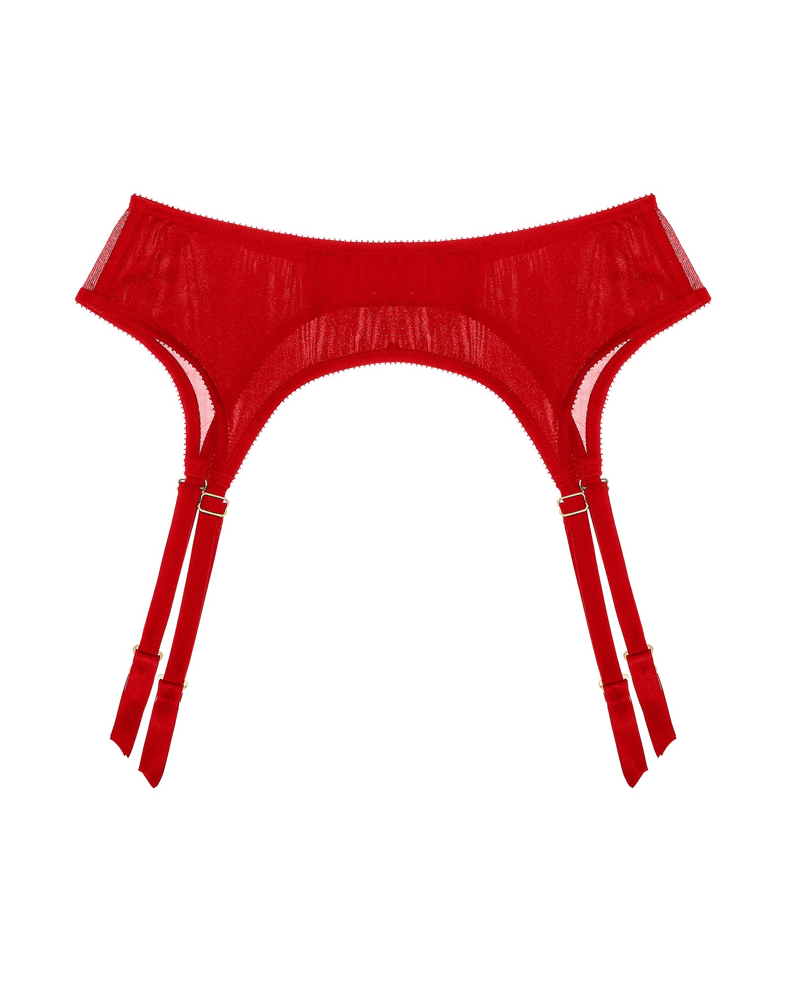 Journelle Iris Suspender Belt in red