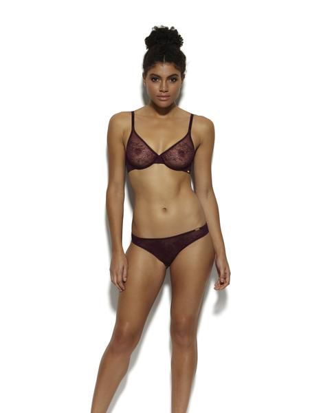 Gossard Glossies Lace Bikini in purple