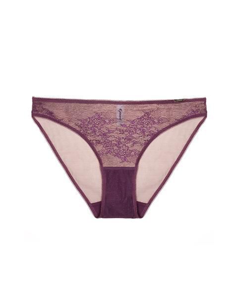 Gossard Glossies Lace Bikini in purple