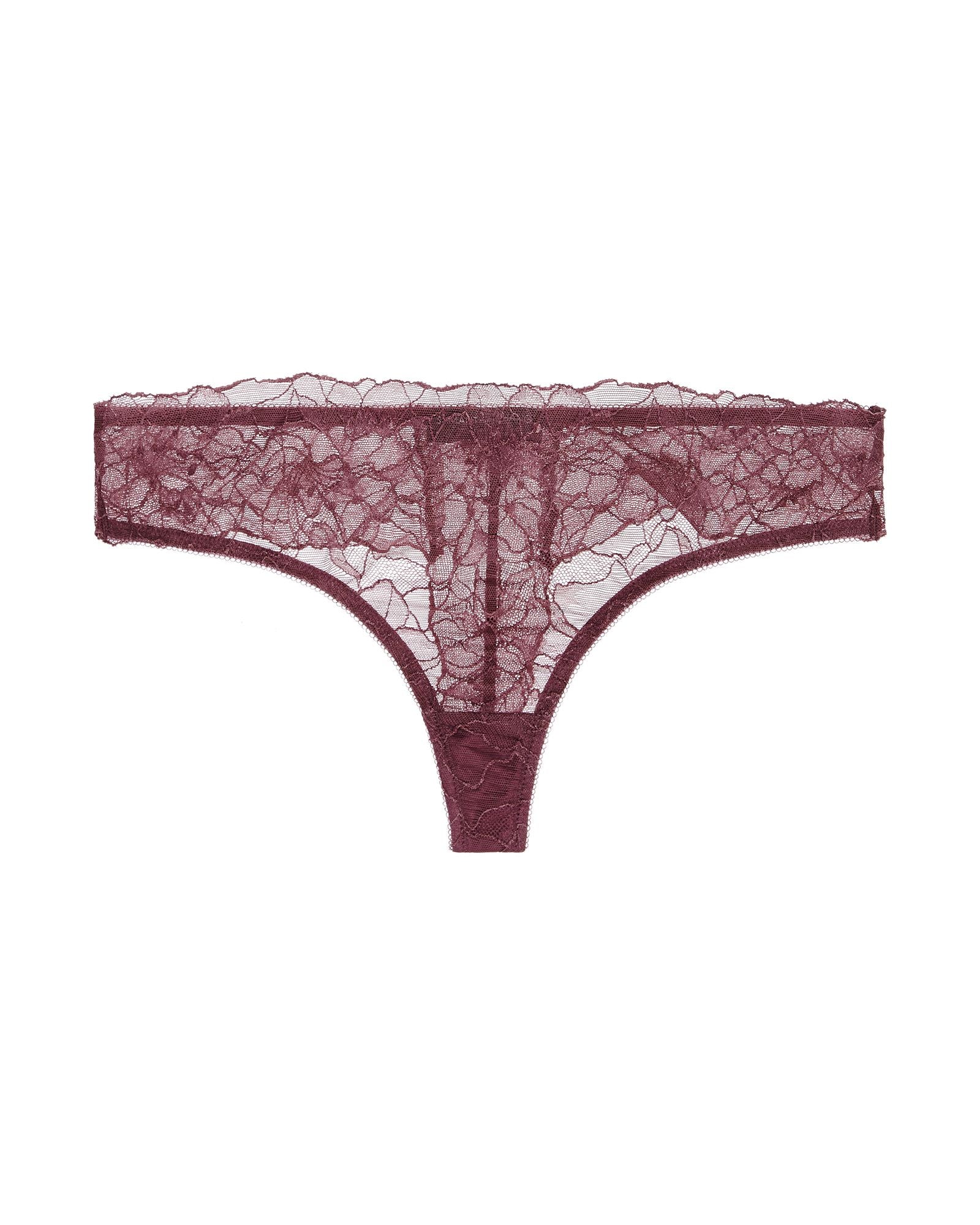 Samantha Chang All Lace Glamour Thong in purple