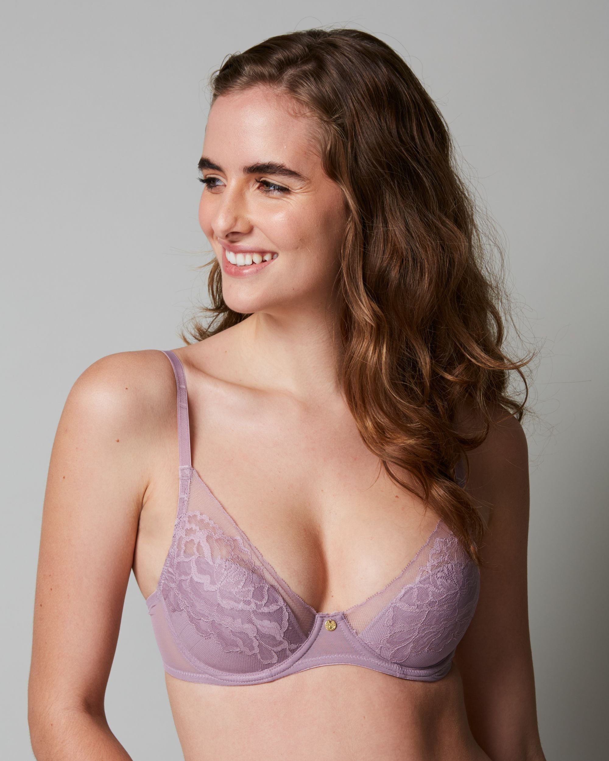 Natori Flora Contour Bra in purple