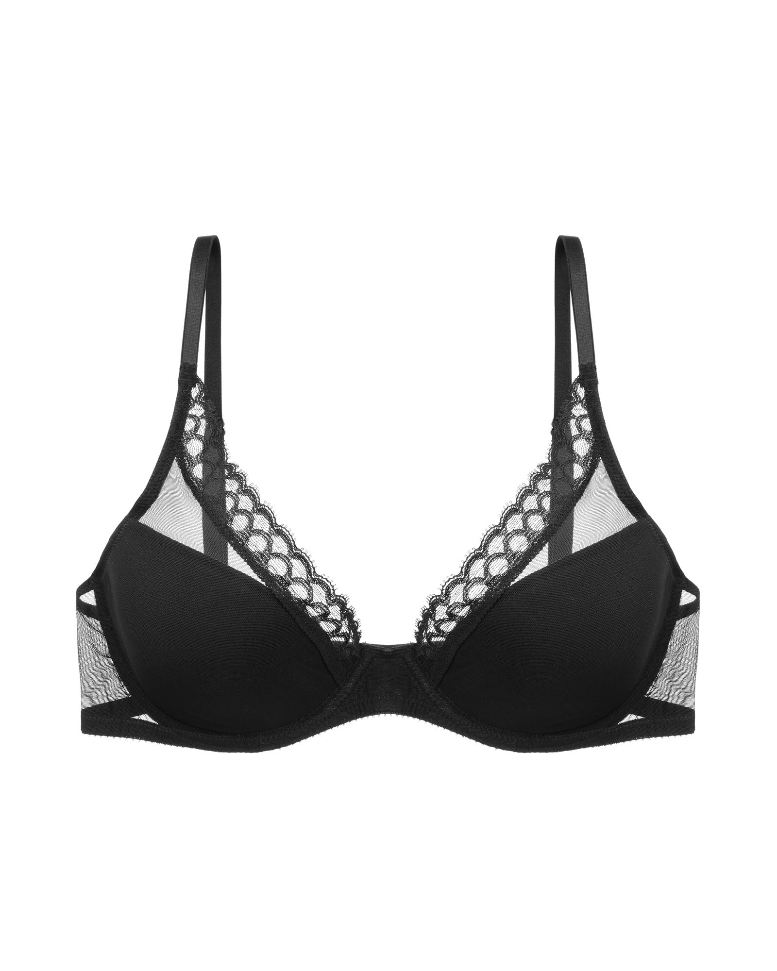 Journelle Juliette Plunge Bra in black