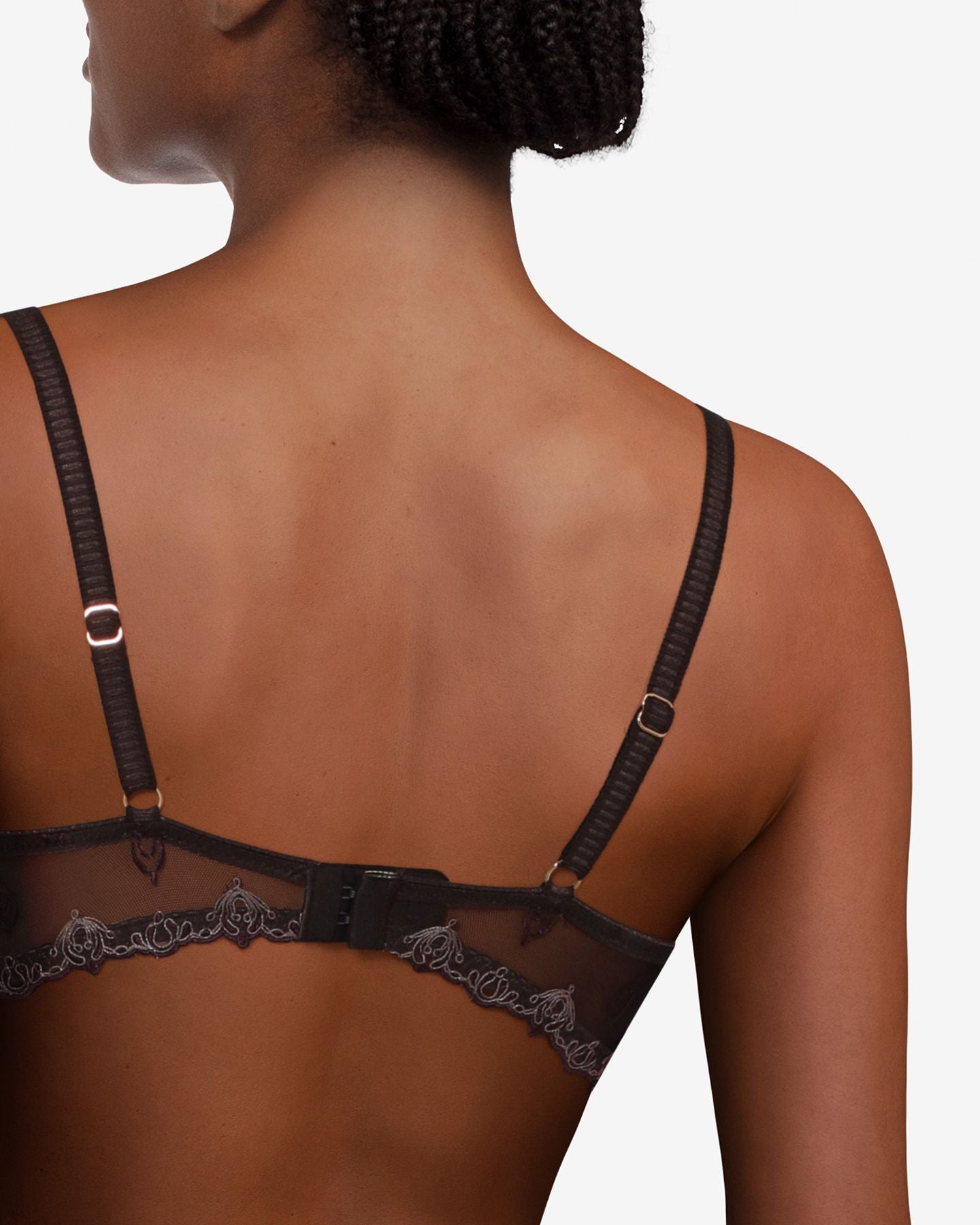 Chantelle Champs Elysees Lace Demi Bra in brown