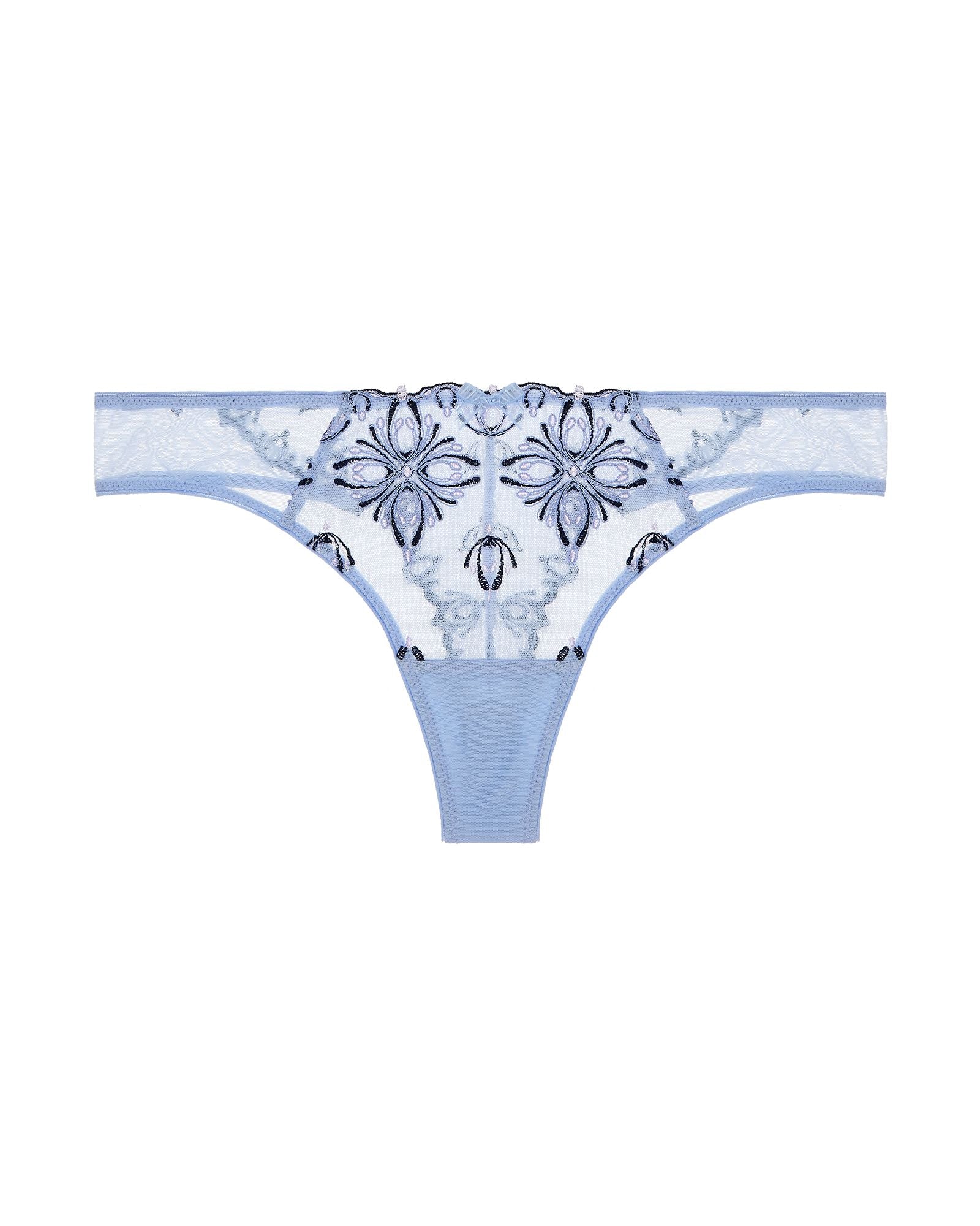Chantelle Champs Elysees Lace Thong in blue