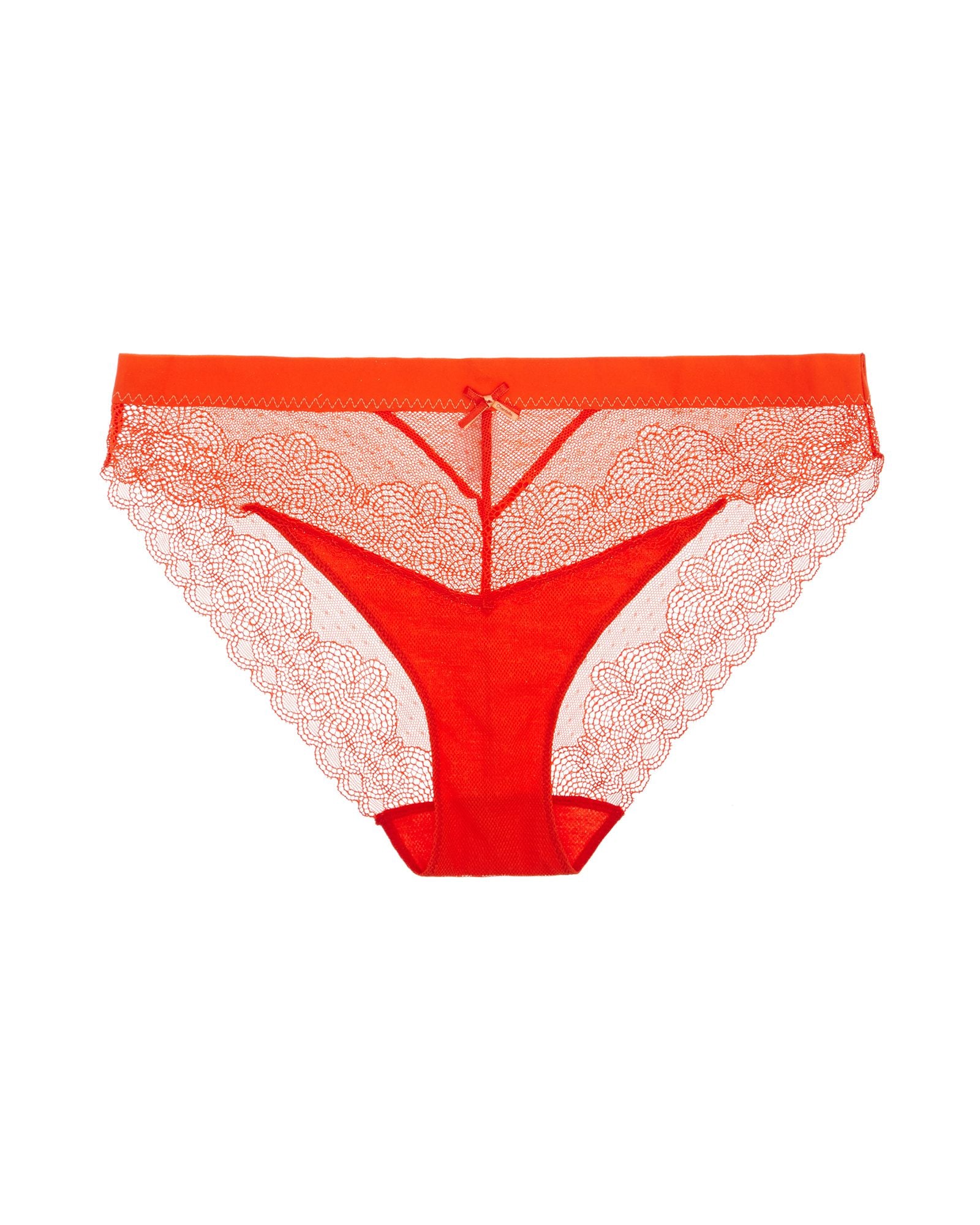 Chantelle Le Marais Lace Cheeky Bikini in red
