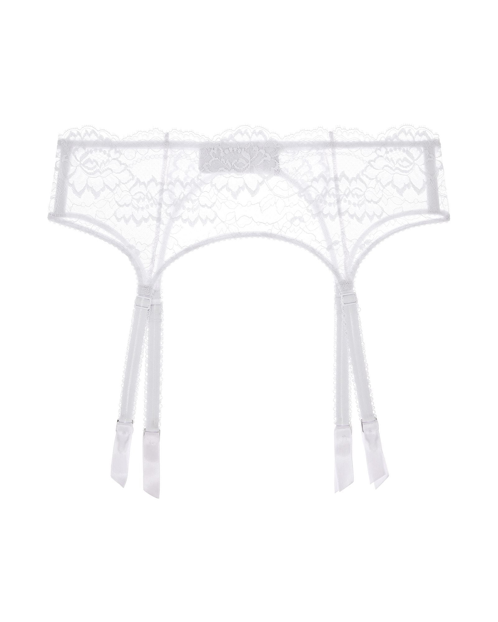 Journelle Isabel Suspender Belt in white