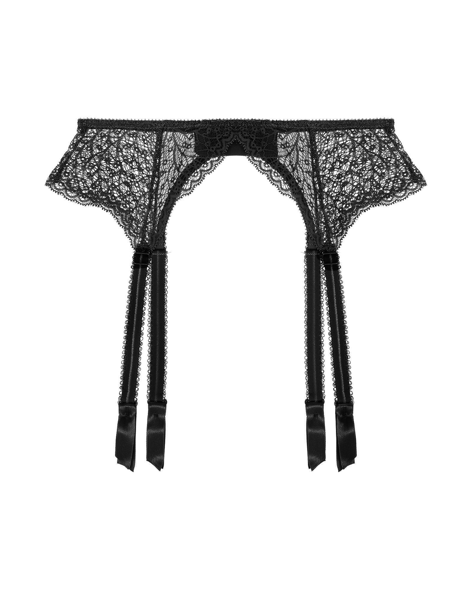 Journelle Allegra Suspender Belt in black