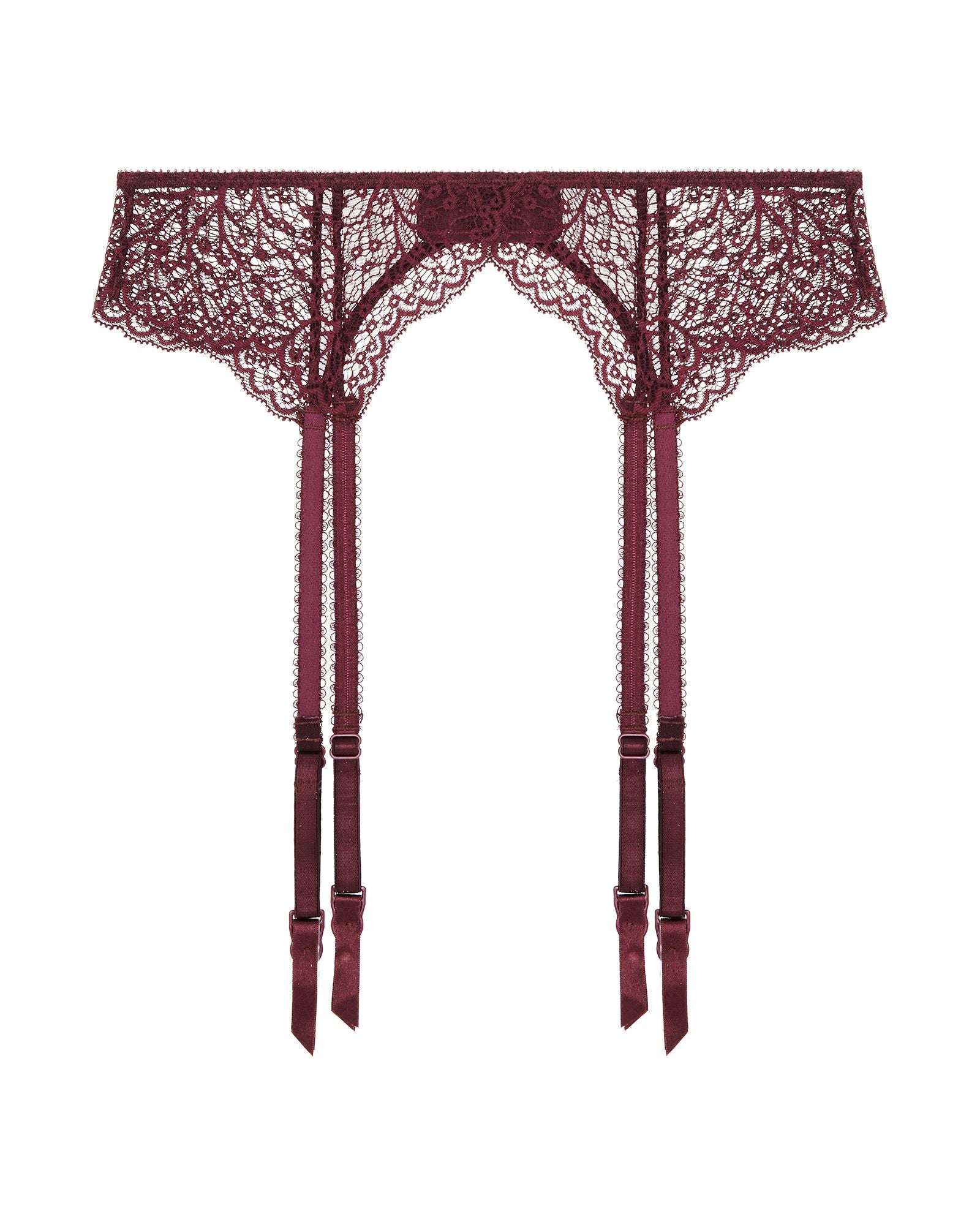 Journelle Allegra Suspender Belt in red