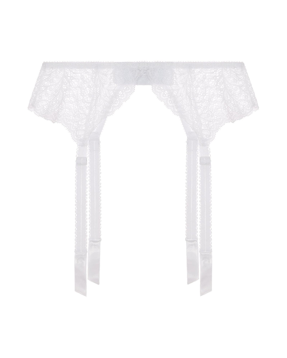 Journelle Allegra Suspender Belt in white