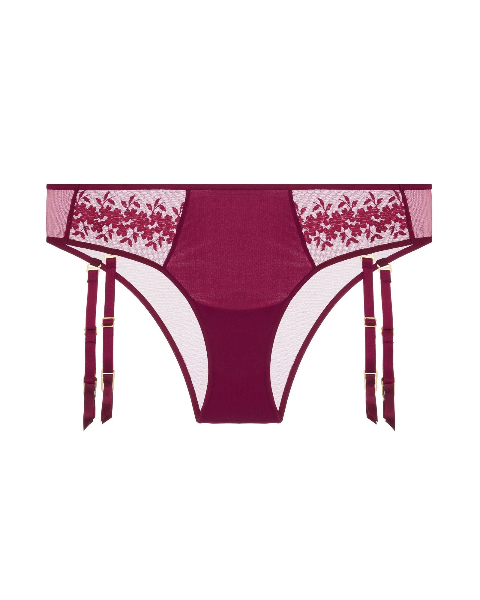 Natori Eternal Garter Tanga in purple
