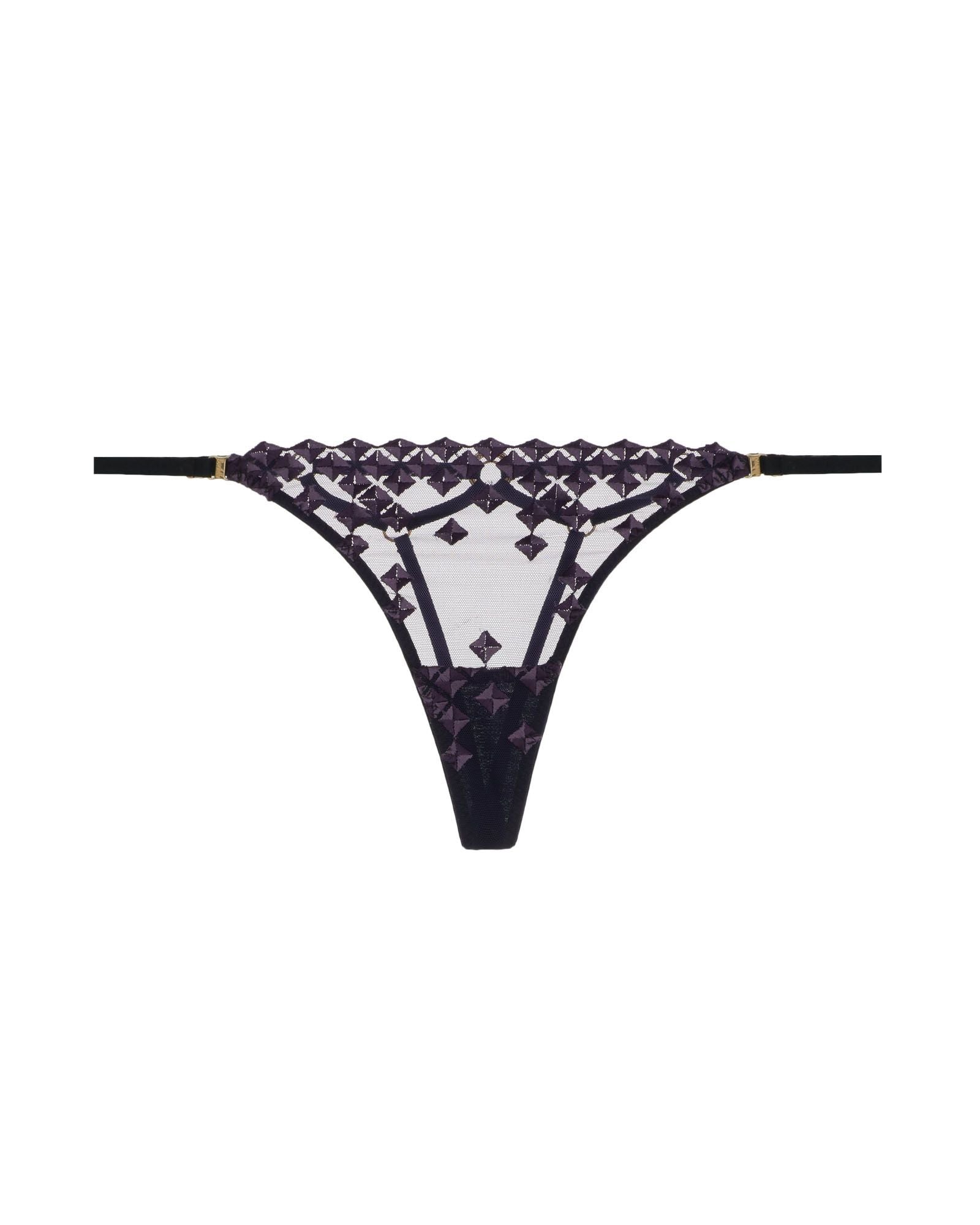 Bordelle Square Lace Thong in beige